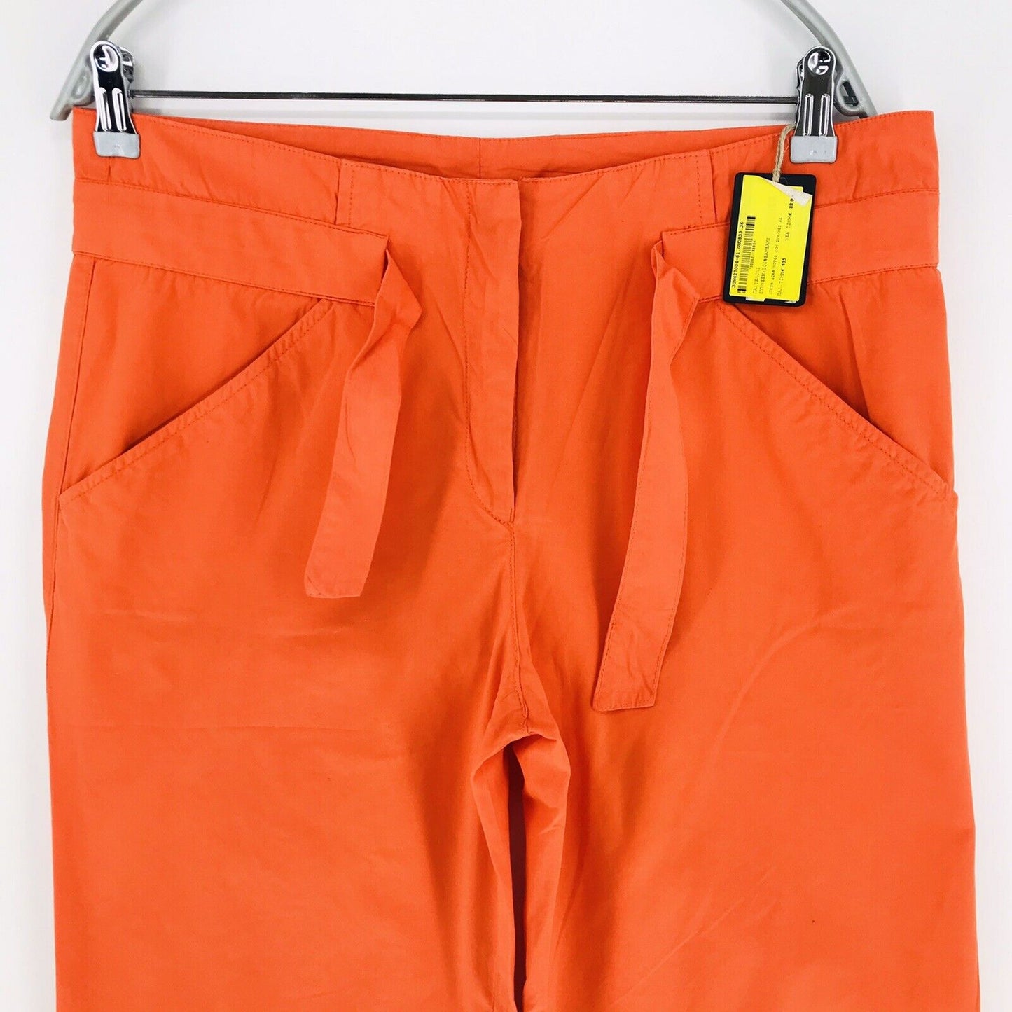 RRP €135 GANT Women Orange Loose Straight Fit Chino Pants Trousers W34 L34