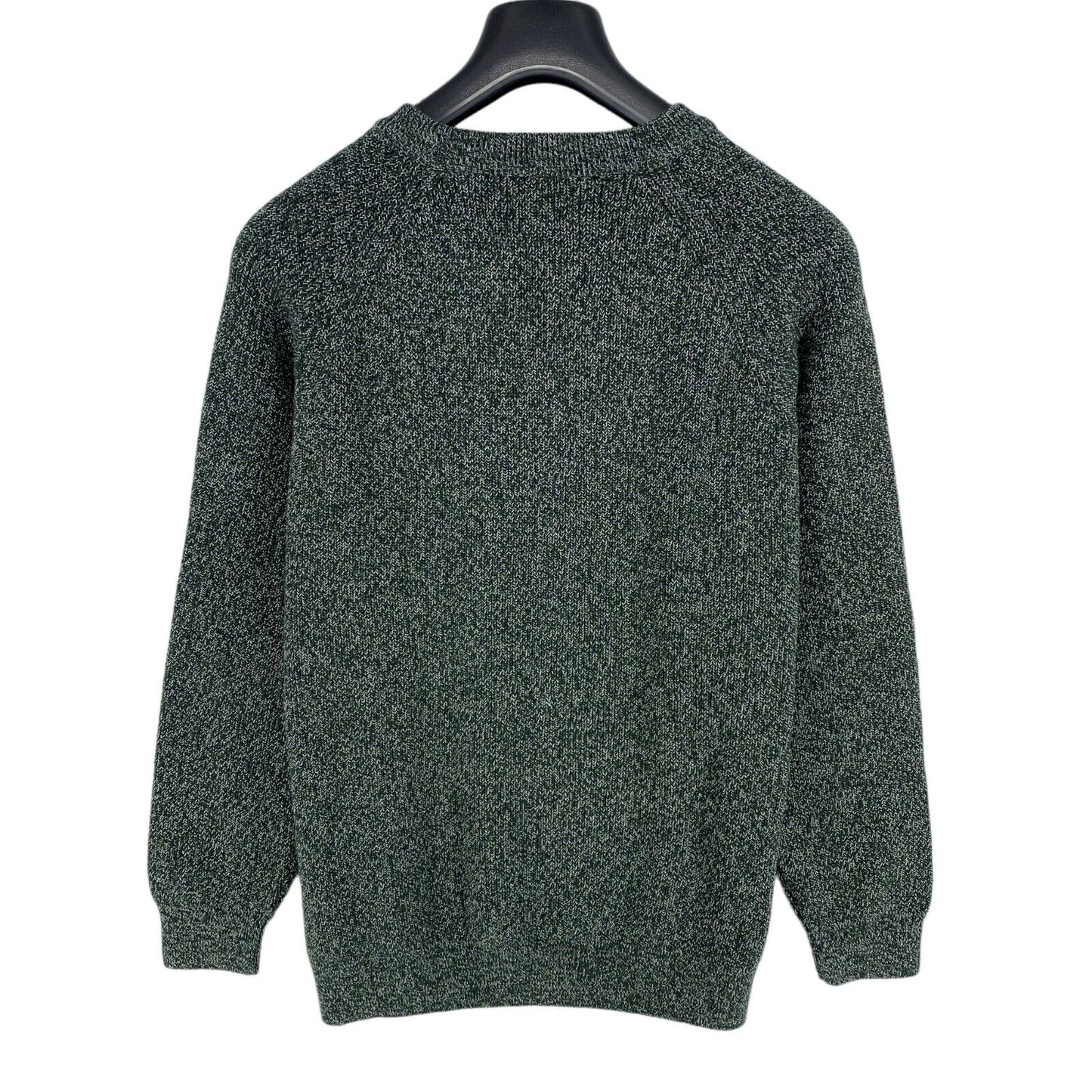 GANT Dark Green Twisted Cotton Crew Neck Sweater Pullover Size M