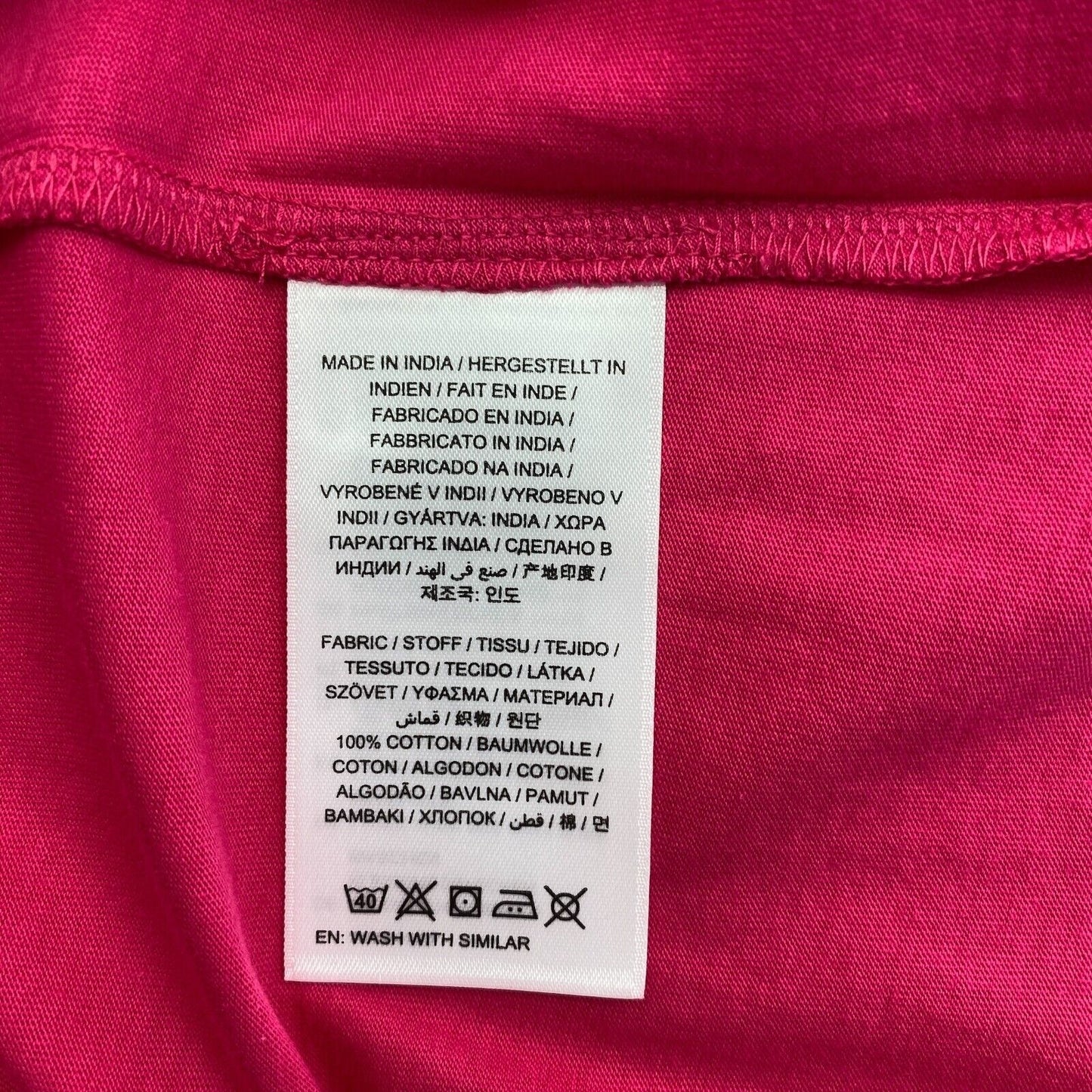 GANT Pink Original Rundhals-T-Shirt Größe L