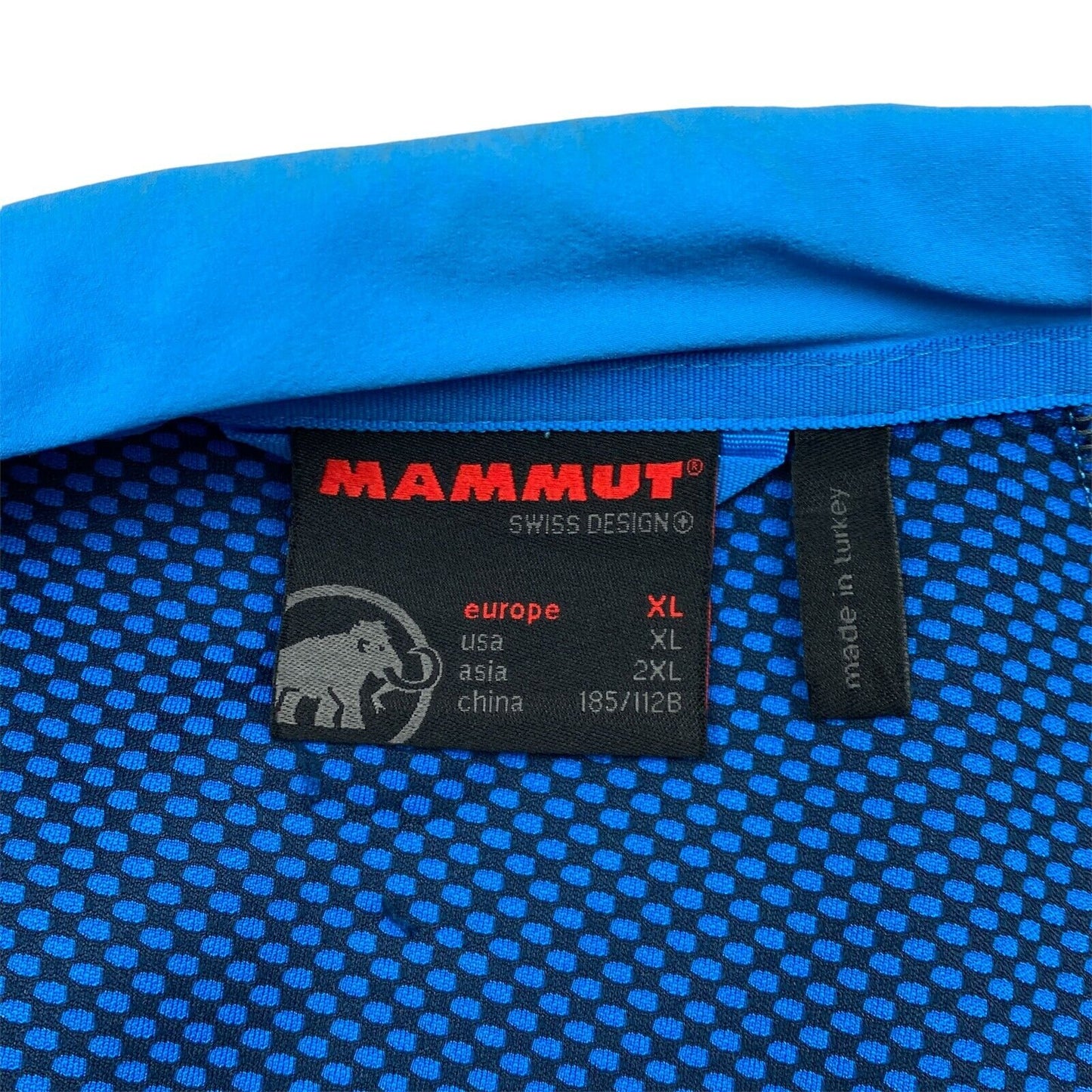 MAMMUT Softshell Blue Wind Stopper Jacket Size XL