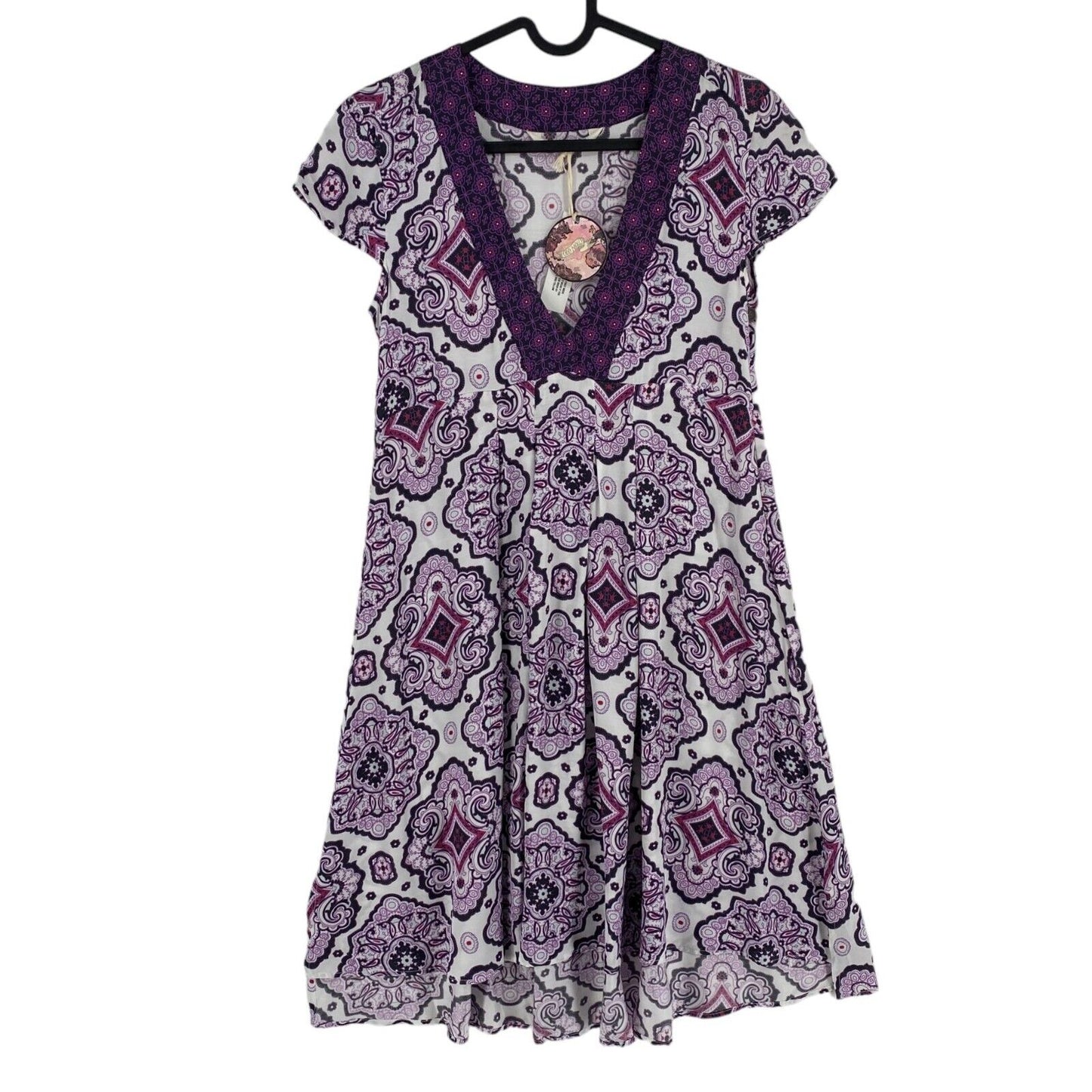 ODD MOLLY Women Purple Free Floating Dress Size 0 / XS