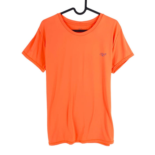 O'Neill Women Orange Crew Neck Short Sleeves T Shirt Size L EU 42 UK 14 US 12