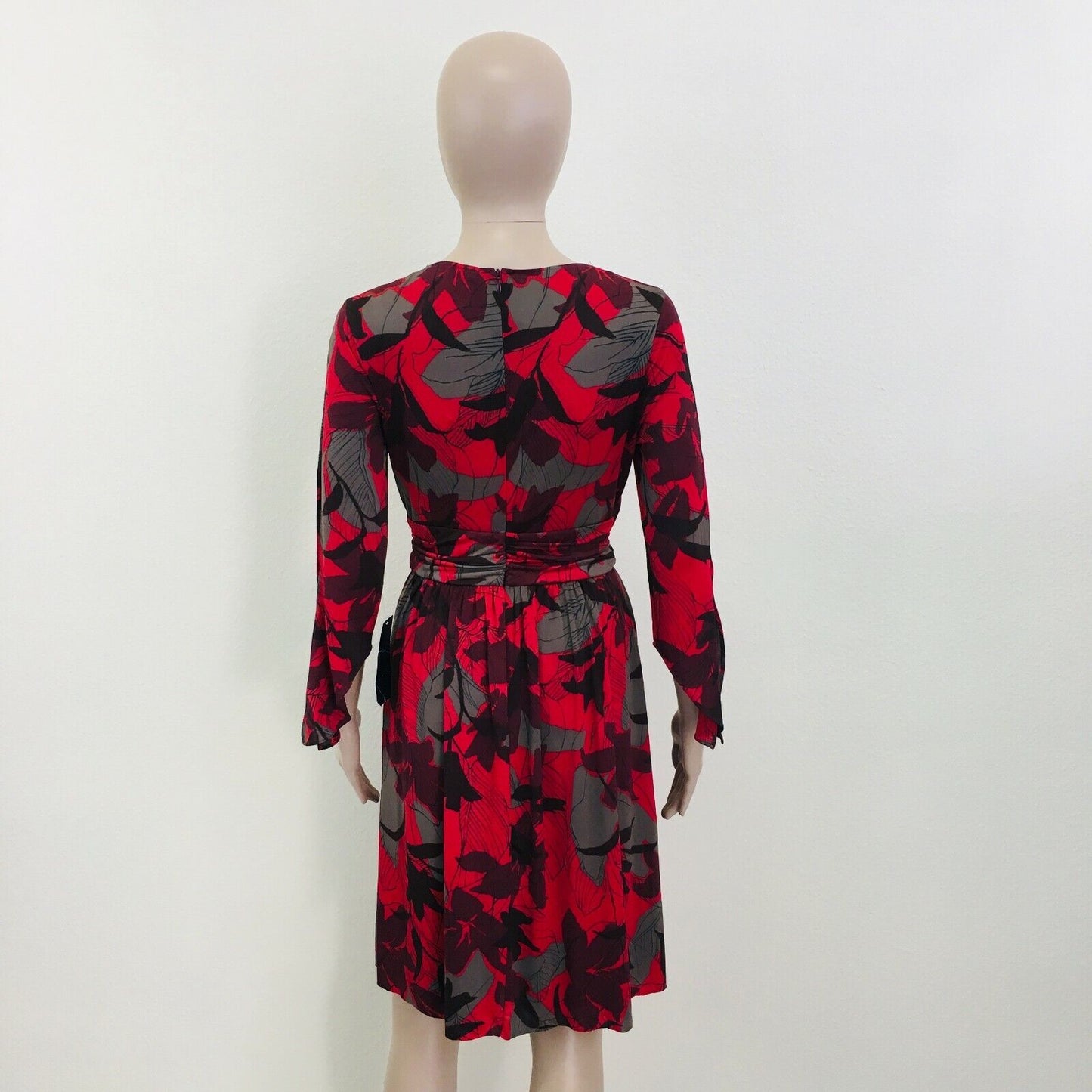 ZARA Red Long Sleeve Dress Size S