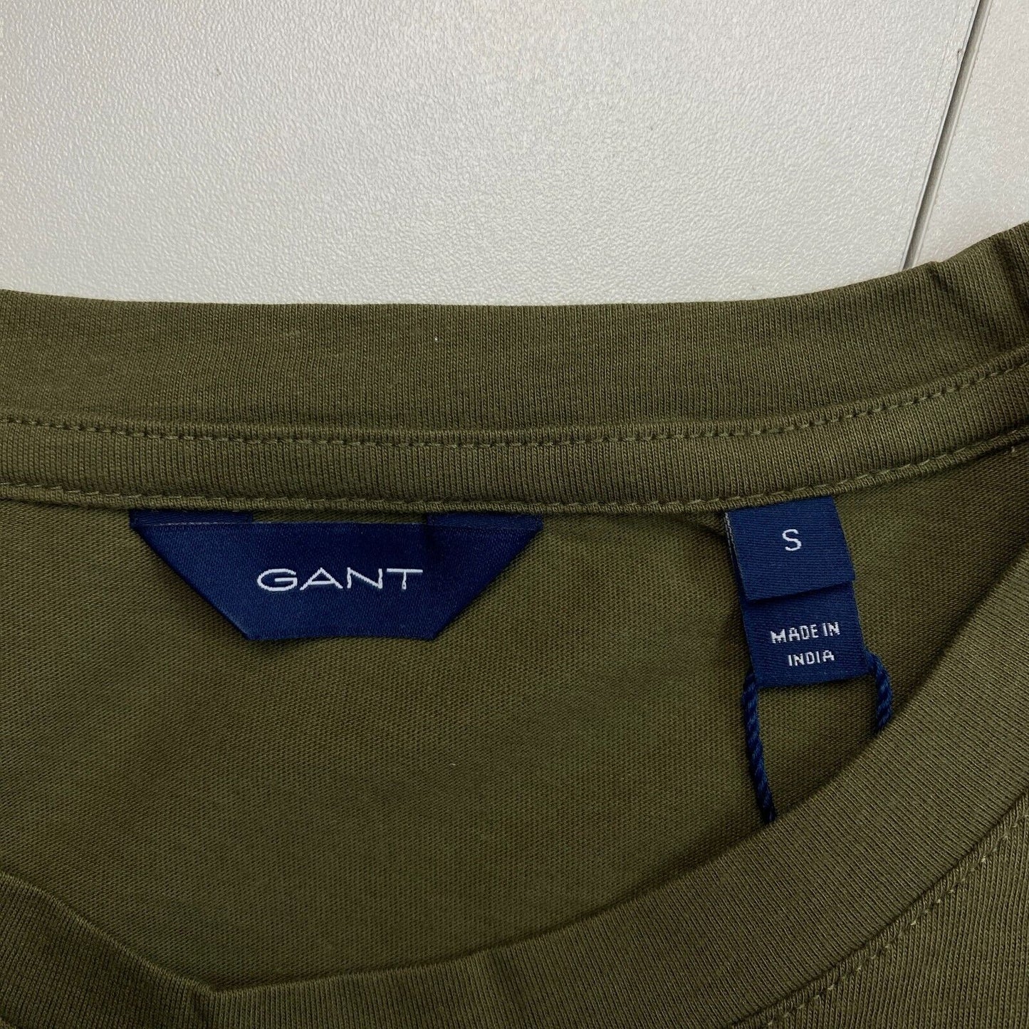 GANT Grün Original Rundhals Langarm T-Shirt Größe S