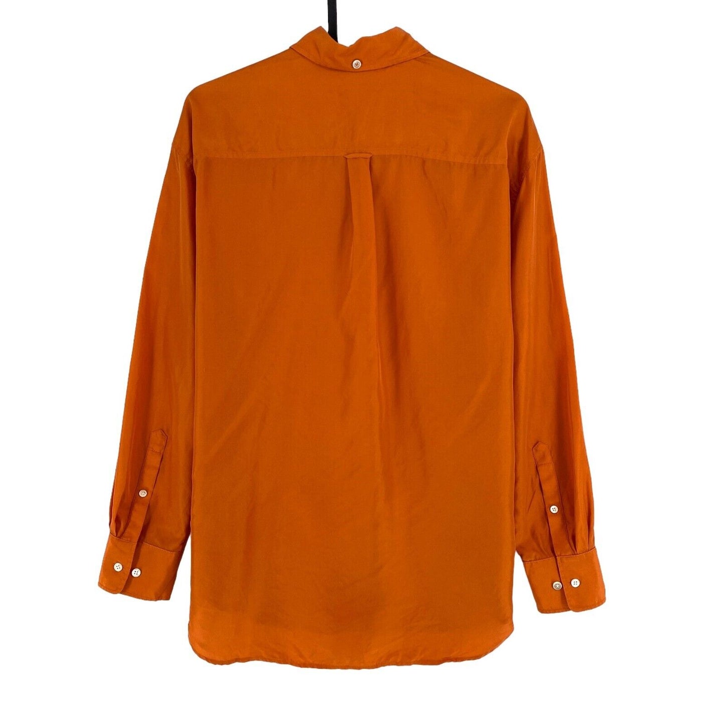 GANT Orange 100% Silk Shirt Size EU 32 UK 4 US 2