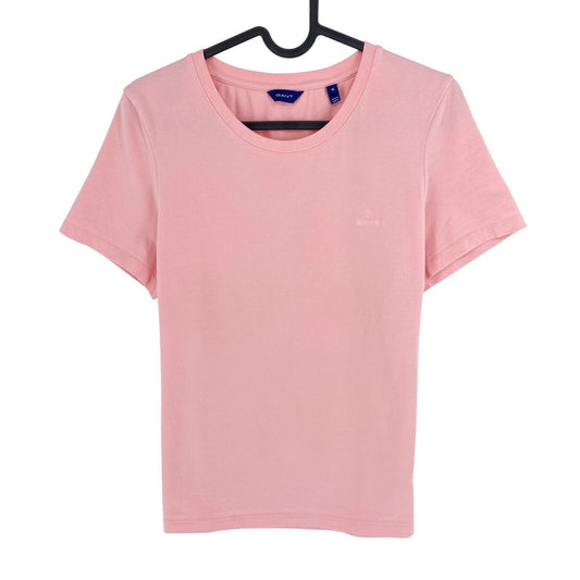 GANT Pink CTN/ELLA Crew Neck T Shirt Size M