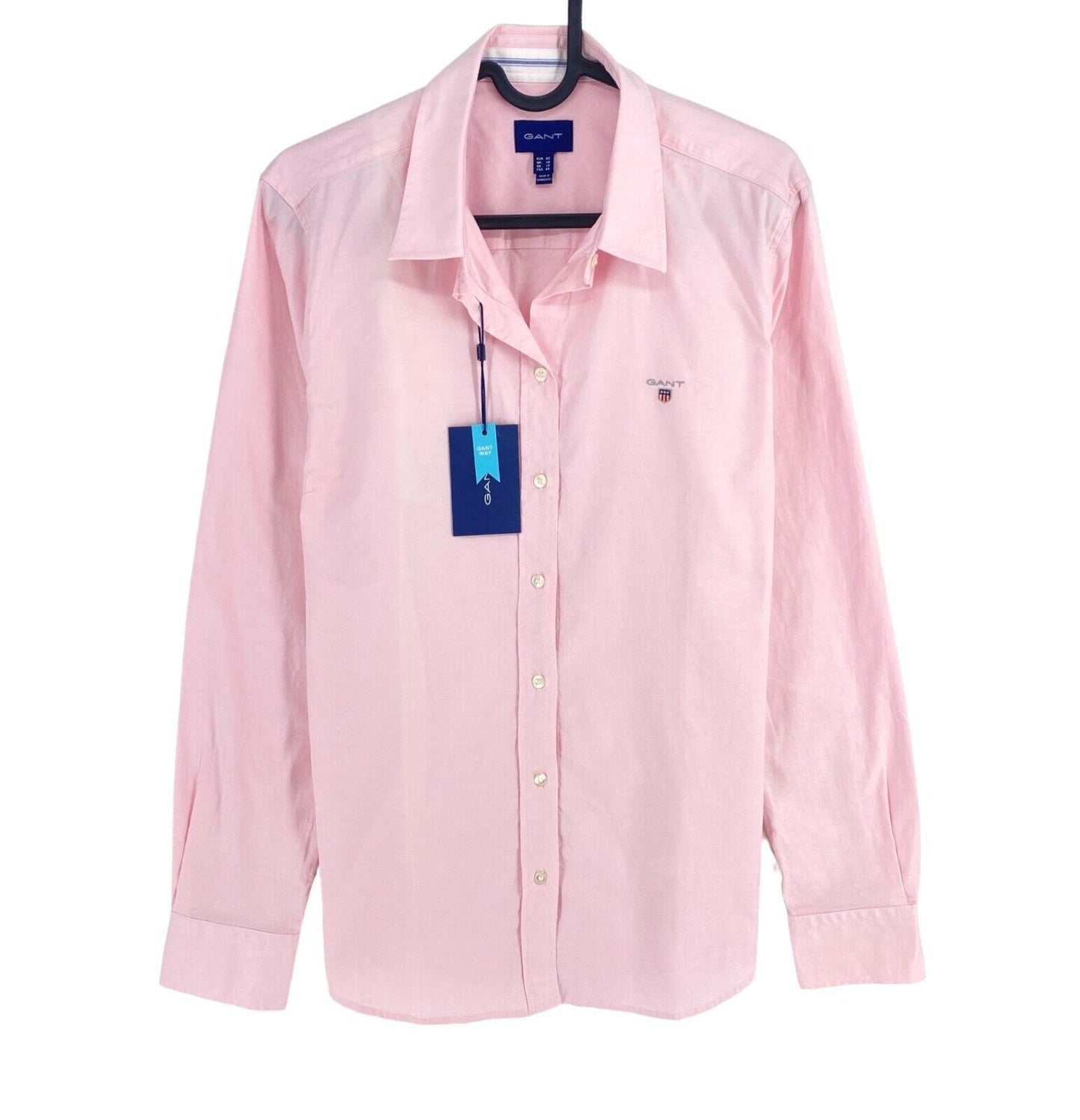 GANT Pink Stretch Oxford Shirt Size EU 42 UK 14 US 12