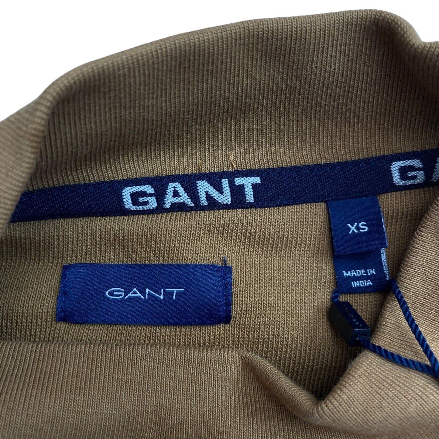 GANT Brown Retro Logo Block Crew Neck Jumper Pull Taille XS