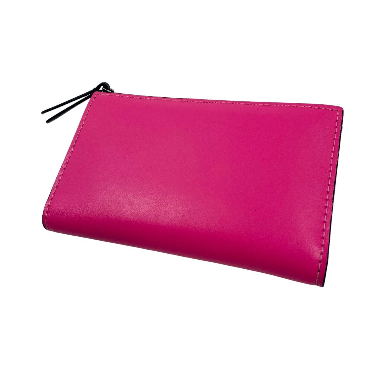 Karl Lagerfeld Pink Women Leather Wallet Card Holder