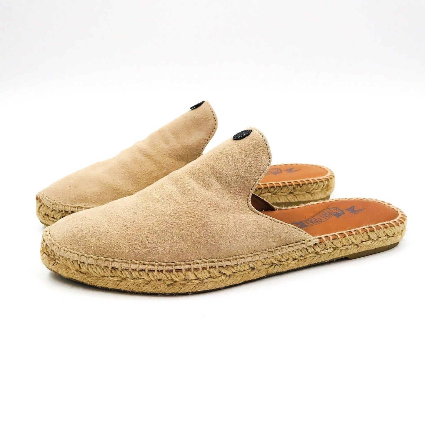 ODD MOLLY Beige Suede Leather Espadrille Sandals Slipons EUR 38 UK 5 US AU 7