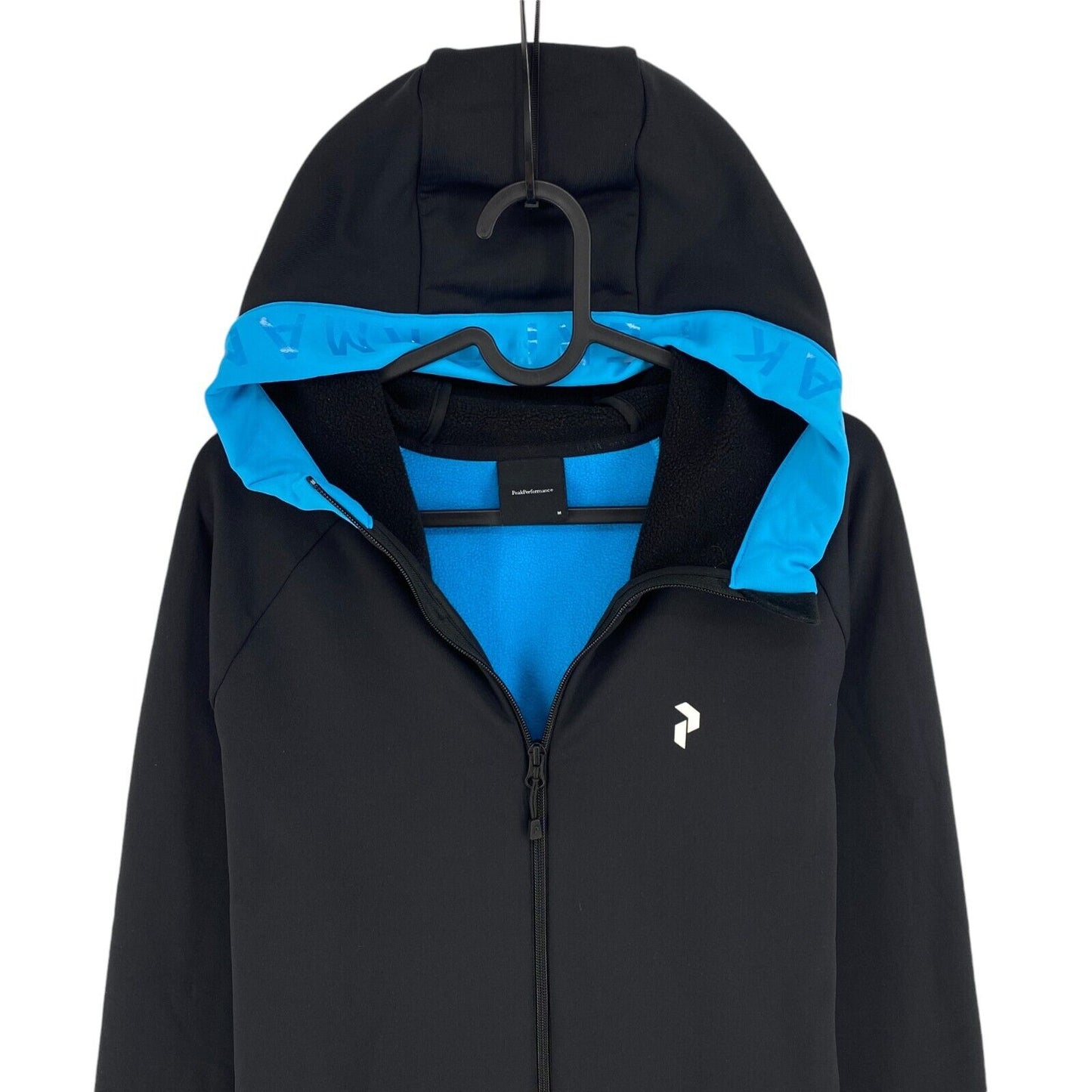 Peak Performance Men Blue Rider Zip Hood Jacket Size M