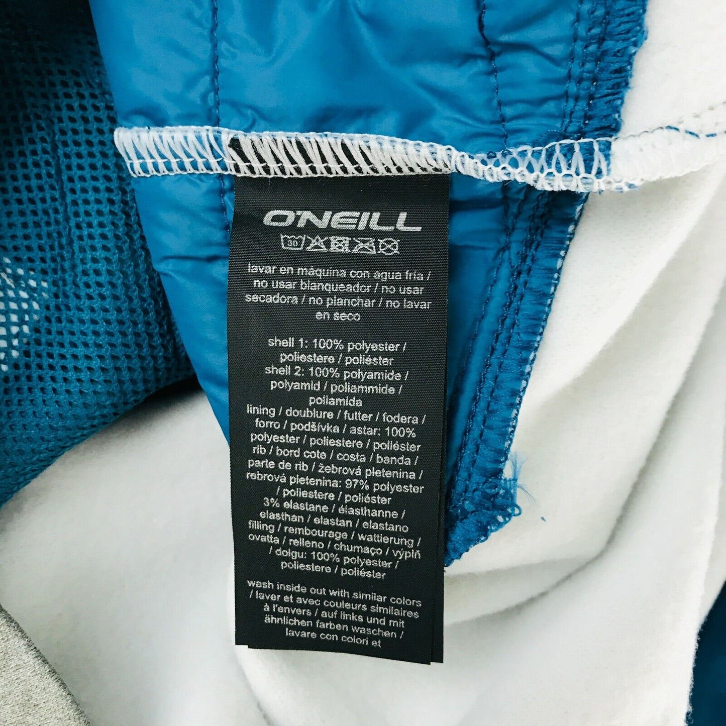 O'Neill X-Kinetic Full Zip Blue Padded Jacket Size S