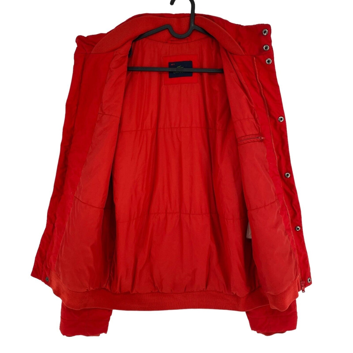 LACOSTE Red Padded Jacket Coat Size FR 3 EU 48 UK/US 38