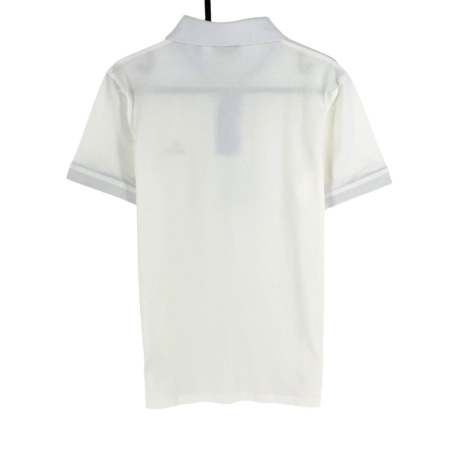 GANT Men White Contras Collar Pique Short Sleeve Polo Shirt Size S