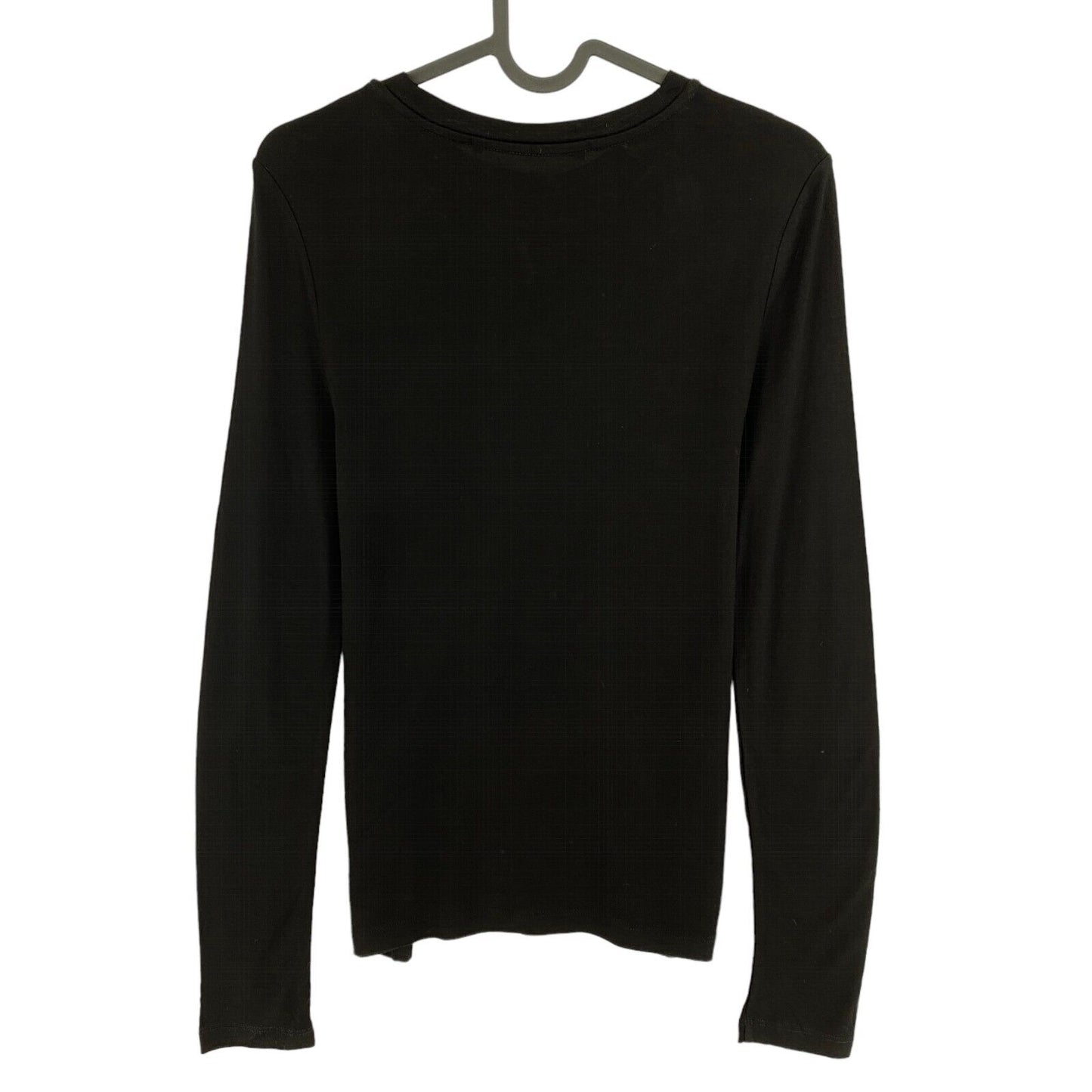 Karl Lagerfeld Black Long Sleeves Crew Neck T Shirt Size XS