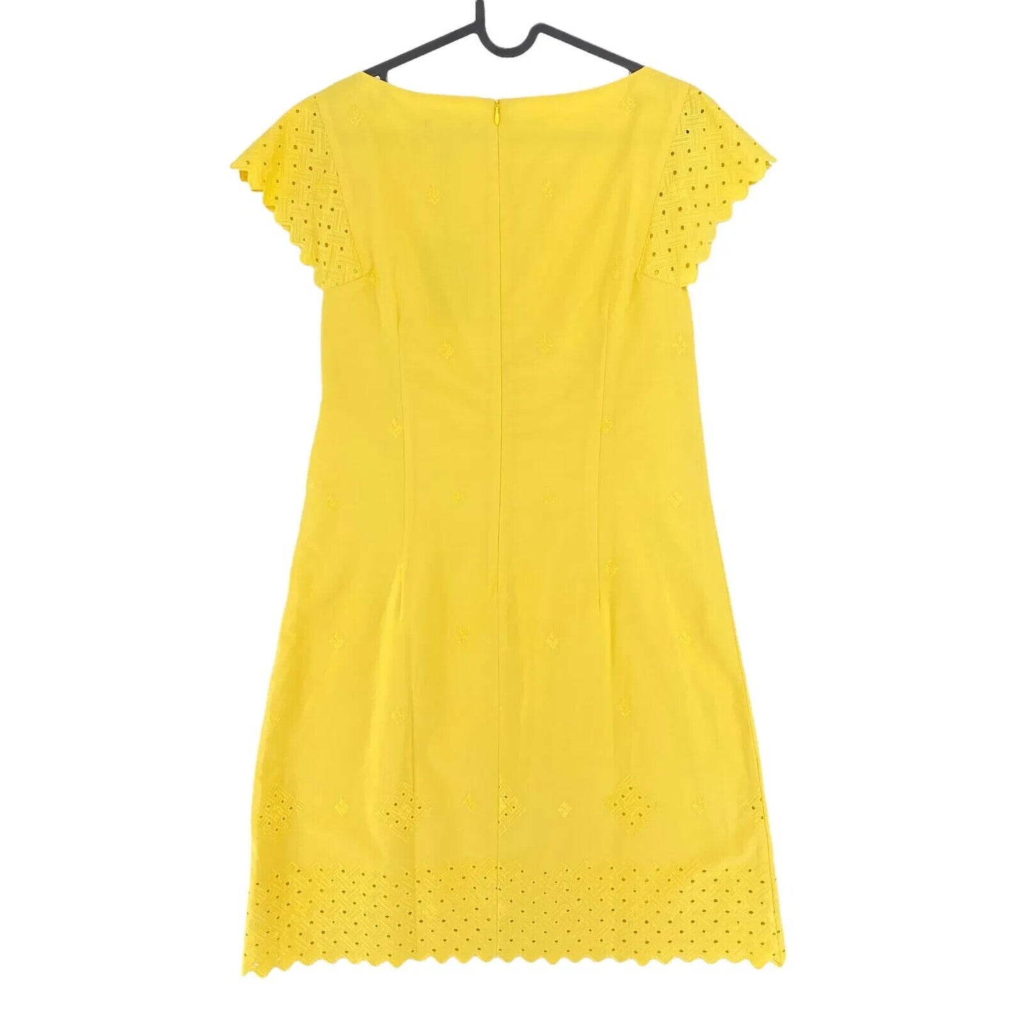 GANT Yellow Broderie Anglaise A Line Dress Size EU 34 UK 6 US 4