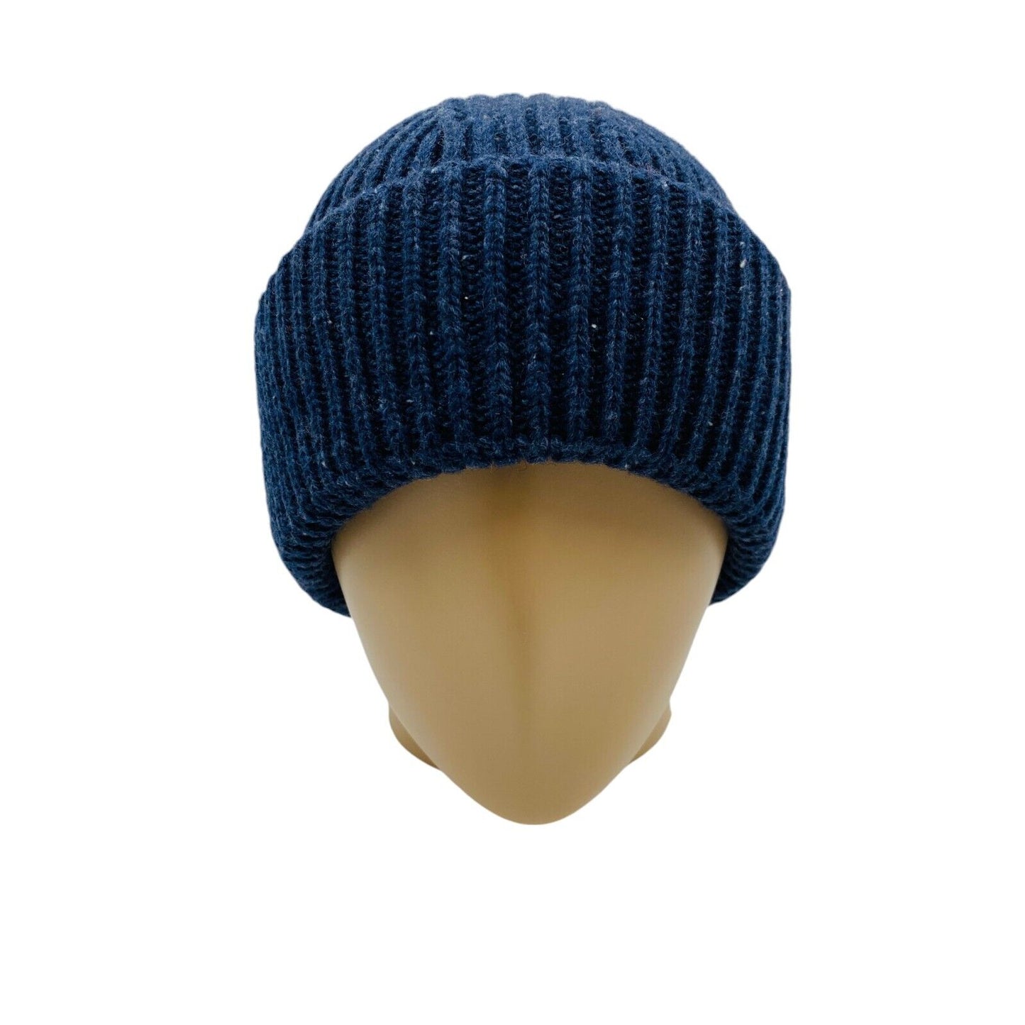 Camel Active Mens Dark Blue Wool Blend Beanie Winter Hat One Size