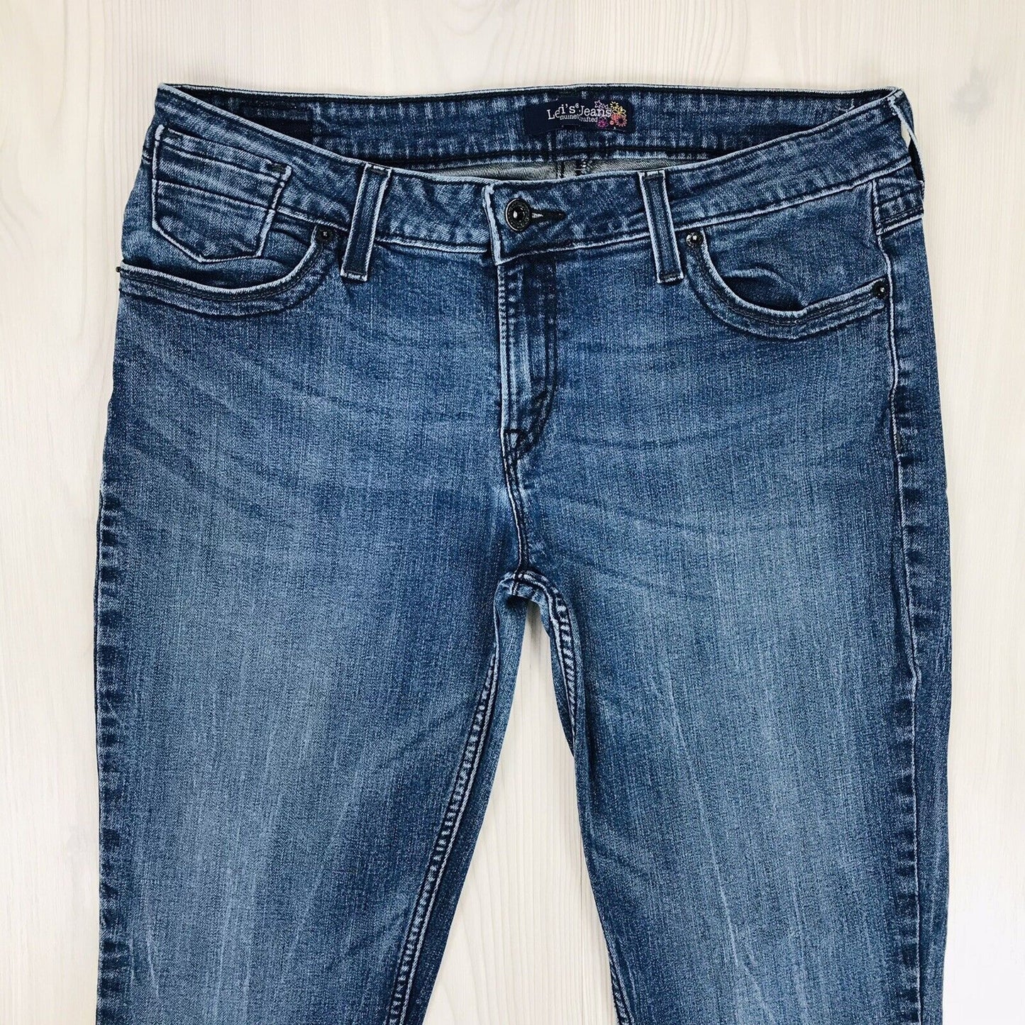 Vintage Levi's Damen Blau Stretch Slim Fit Jeans 13 M / W32 L30