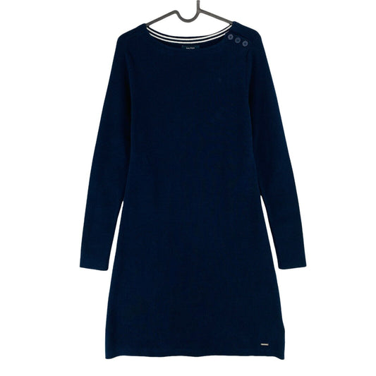 NAUTICA Navy Blue Crew Neck Long Sleeves Dress Size 2XS