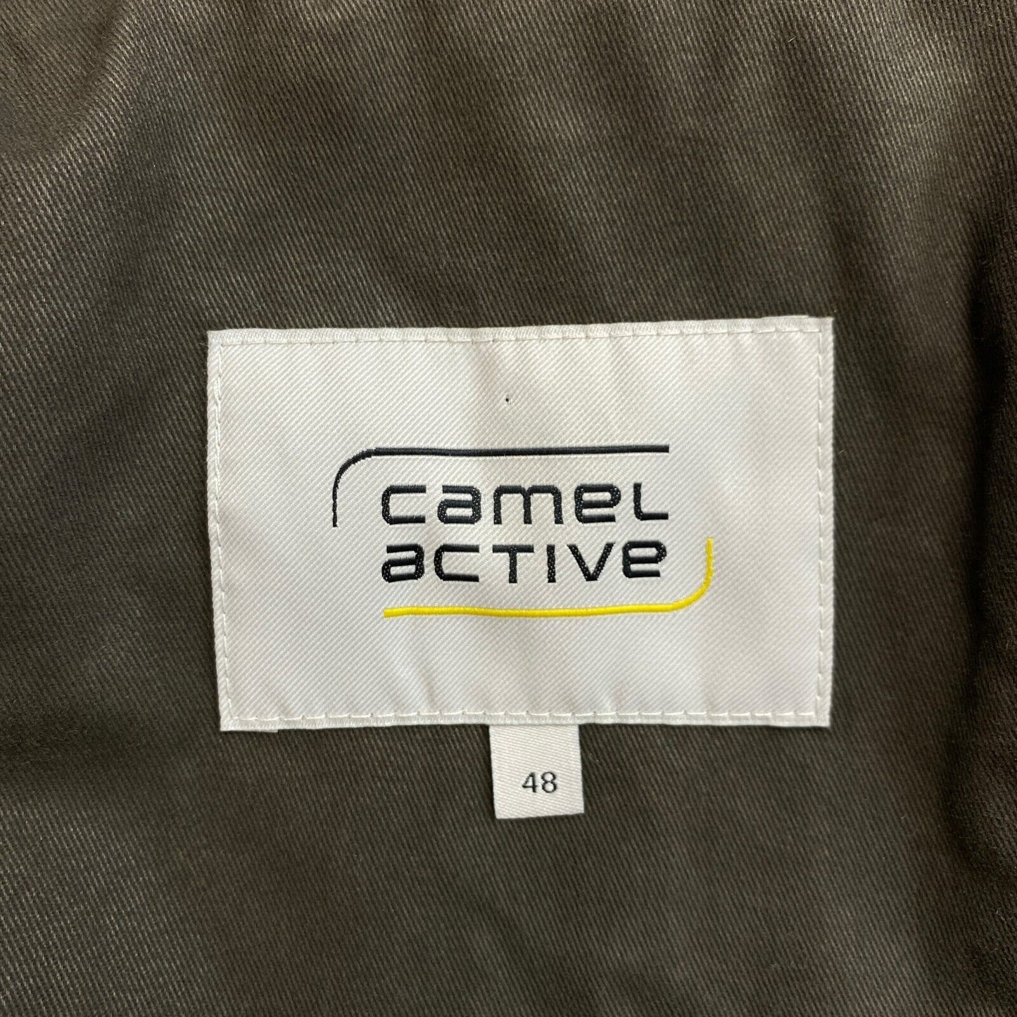 CAMEL ACTIVE Dark Green 100% Cotton Jacket Coat Size EU 48 UK/US 38