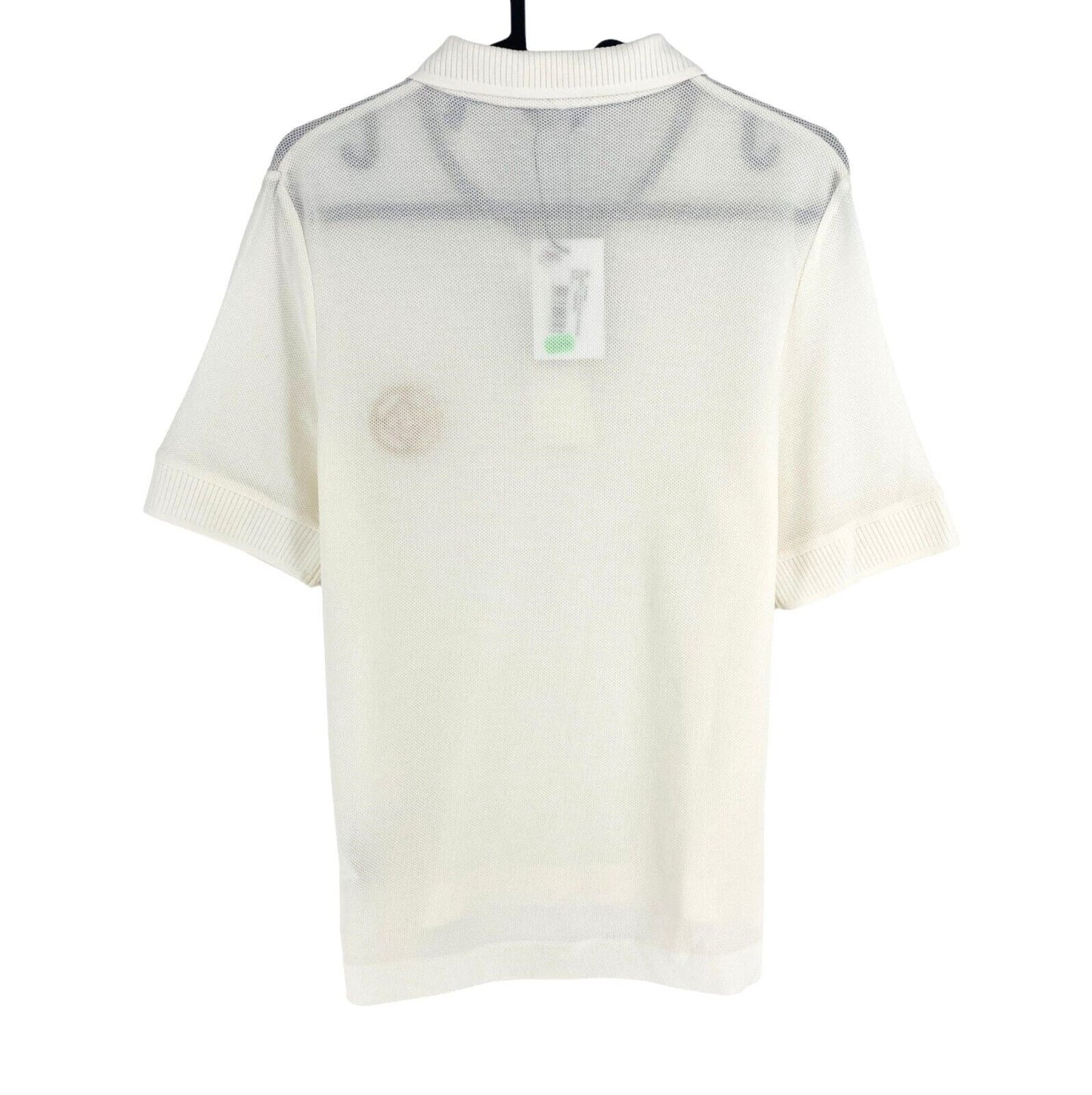 GANT Women White Rope Icon Short Sleeve Pique Polo Shirt Size M