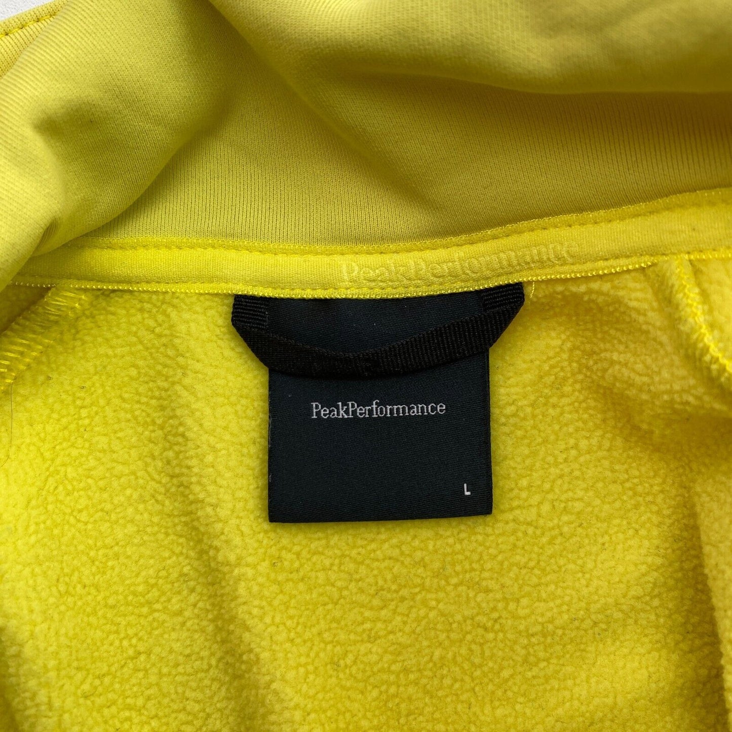 Peak Performance Women Yellow Rider Zip Jacket Size L