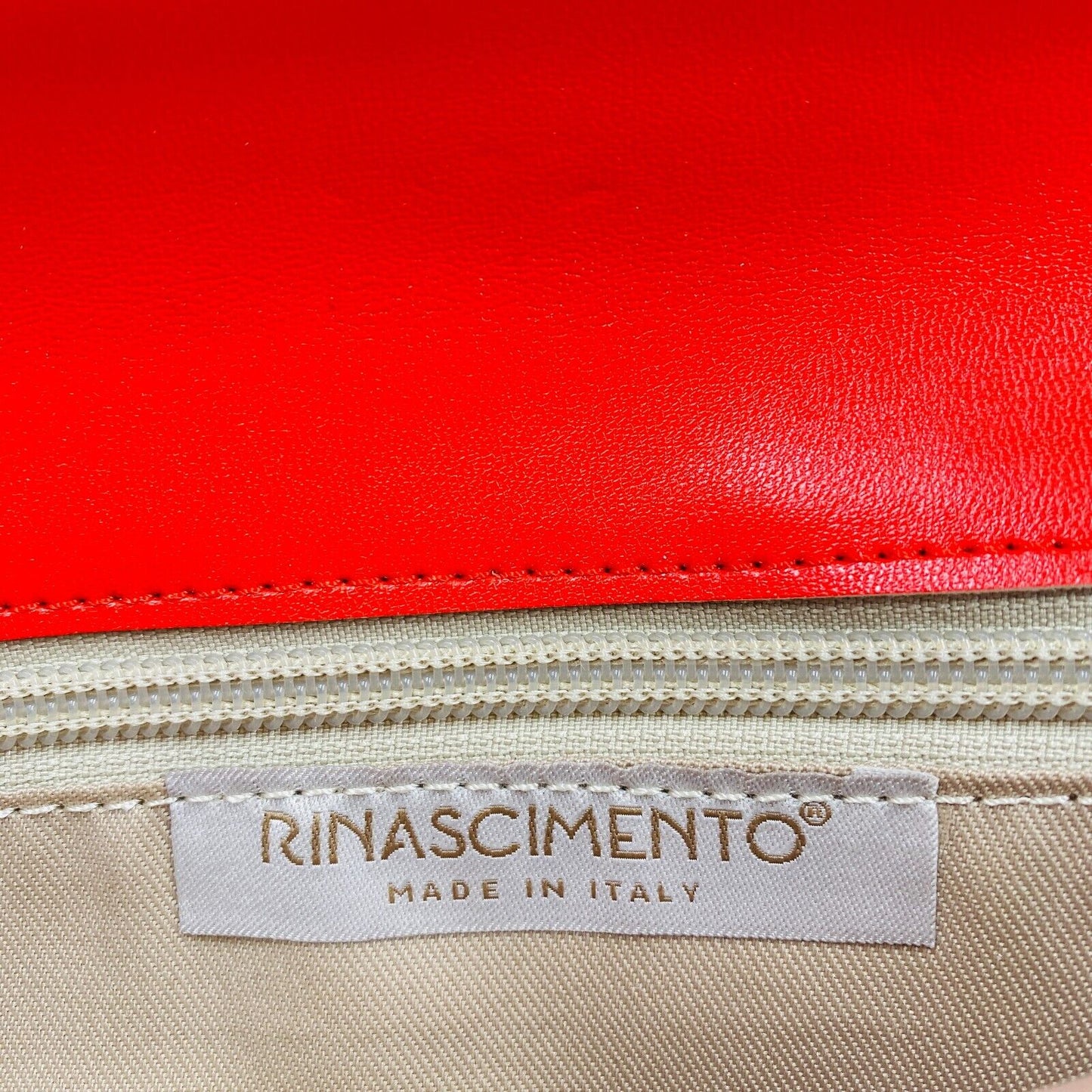 Rinascimento Red Eco Leather Clutch Bag