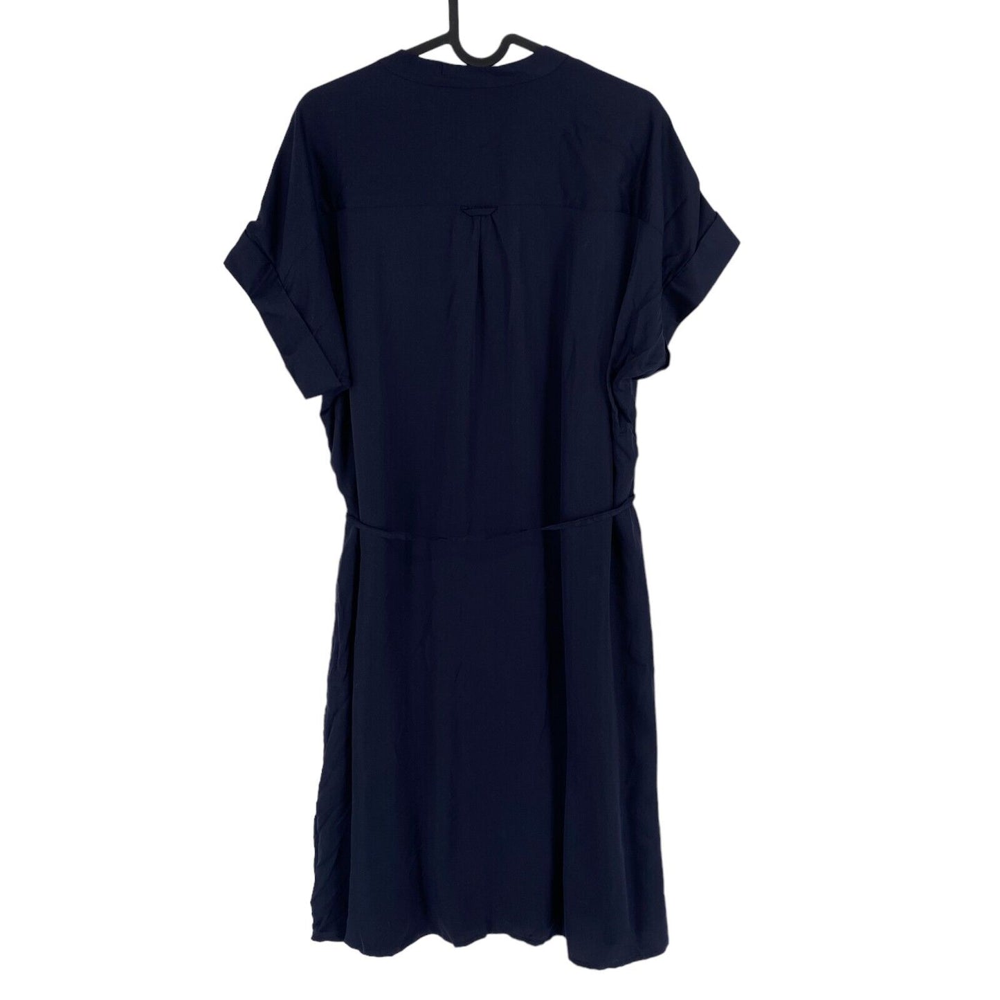 GANT Women Navy Blue Belted Fluid Dress Size EU 34 UK 6 US 4