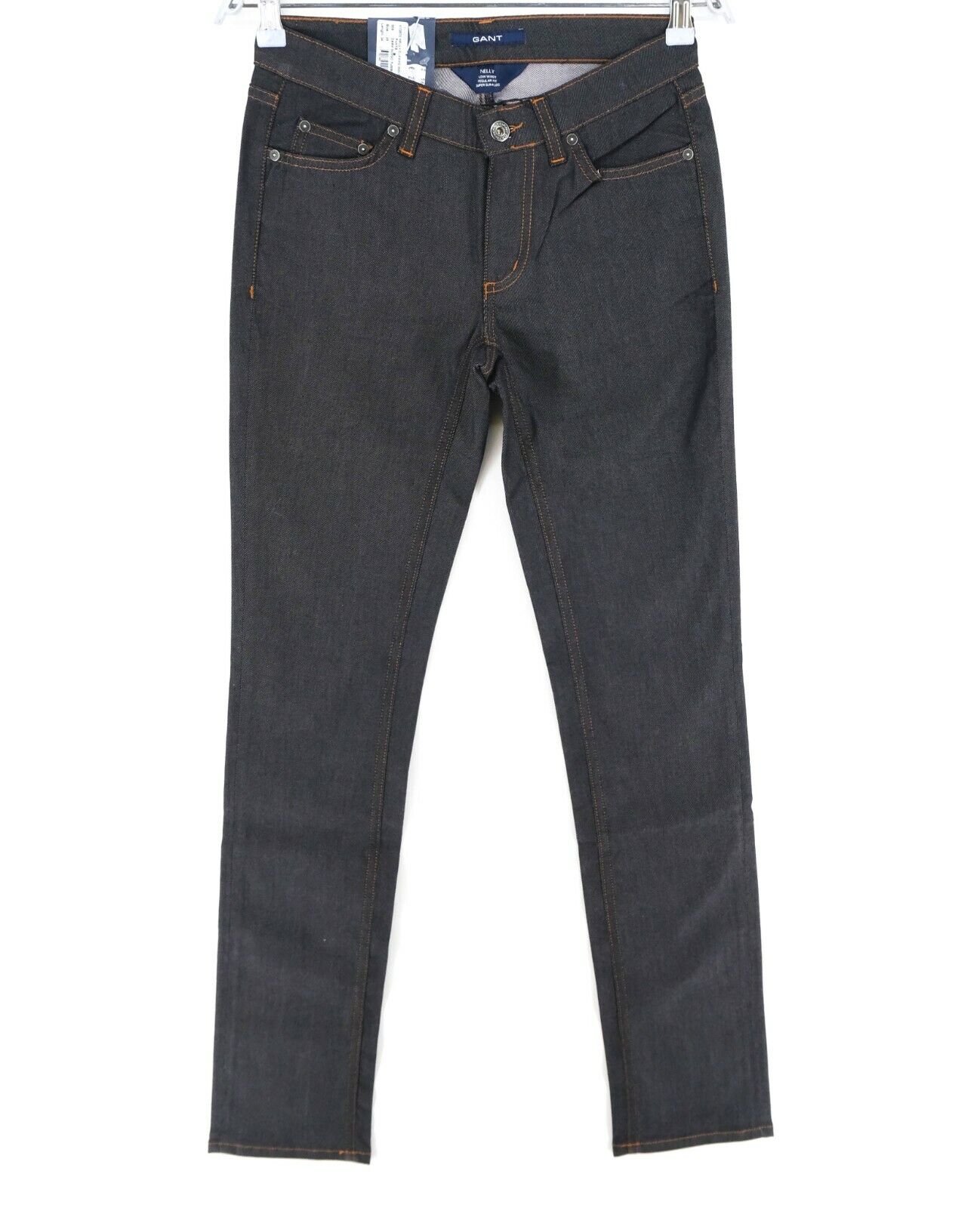 GANT Jeans „Nelly“ in klassischem Denim mit schmalem Bein, Dunkelgrau, Größe W26 L34