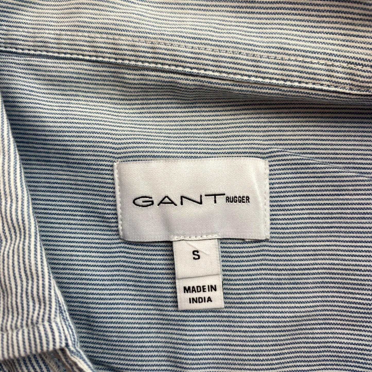 GANT Rugger Blue Striped Layered Shirt Size S