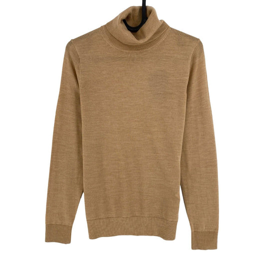 GANT Brauner Rollkragenpullover aus 100 % Wolle, Größe XS