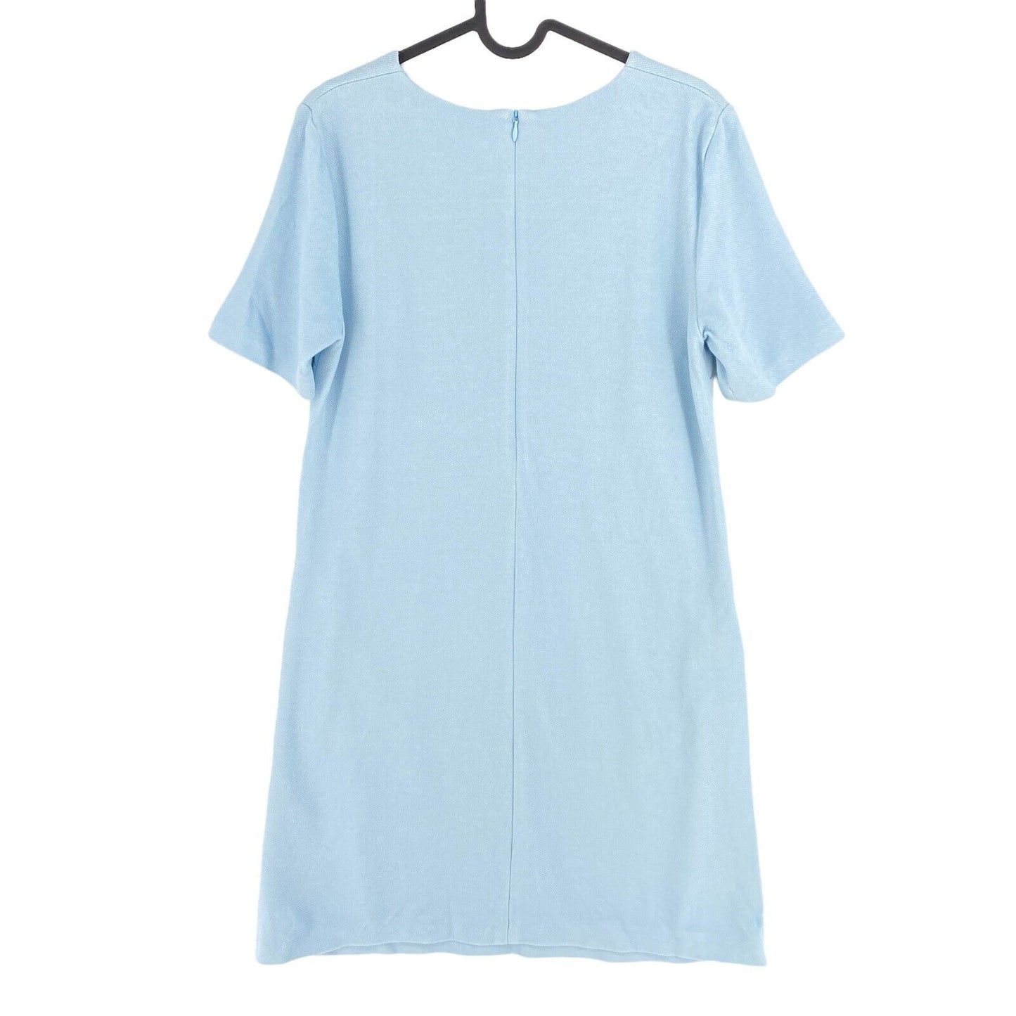 GANT Blue Jersey Pique Short Sleeves Crew A Line Dress Size EU 36 UK 10 US 6