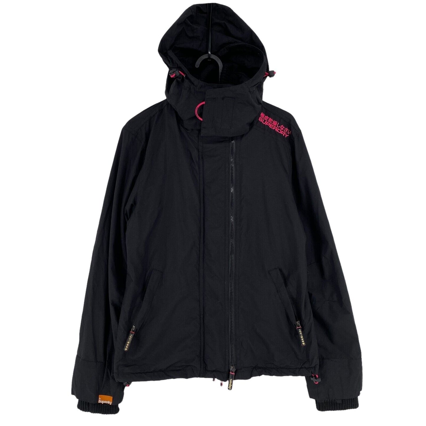 SUPERDRY Professional The Windcheater Black Hooded Jacket Size M