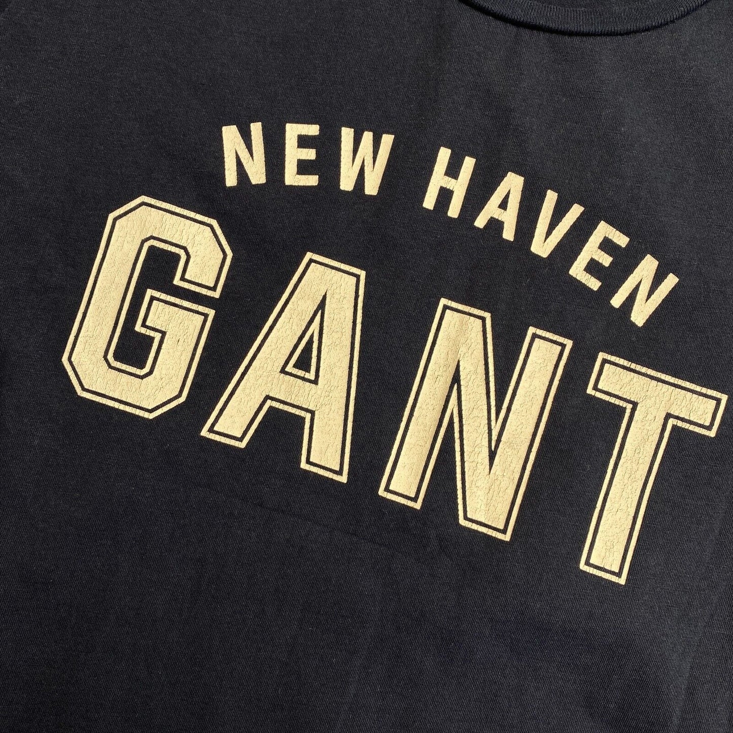 GANT Women Navy Blue Logo Crew Neck Short Sleeves T Shirt Size M