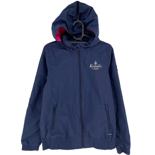 Gaastra Veste à capuche imperméable coupe-vent bleu marine Taille 170-176 cm