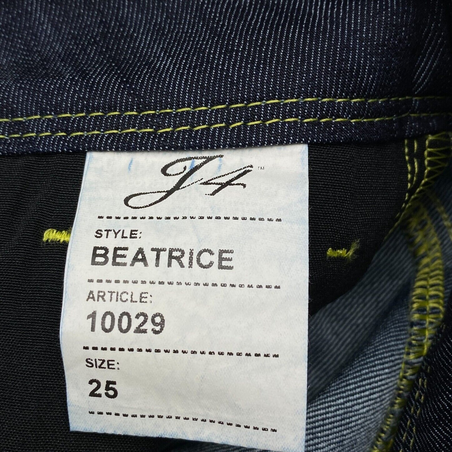 J4 BEATRICE Navy Blue Cotton Blend Straight Jeans Size 25 W28 L32