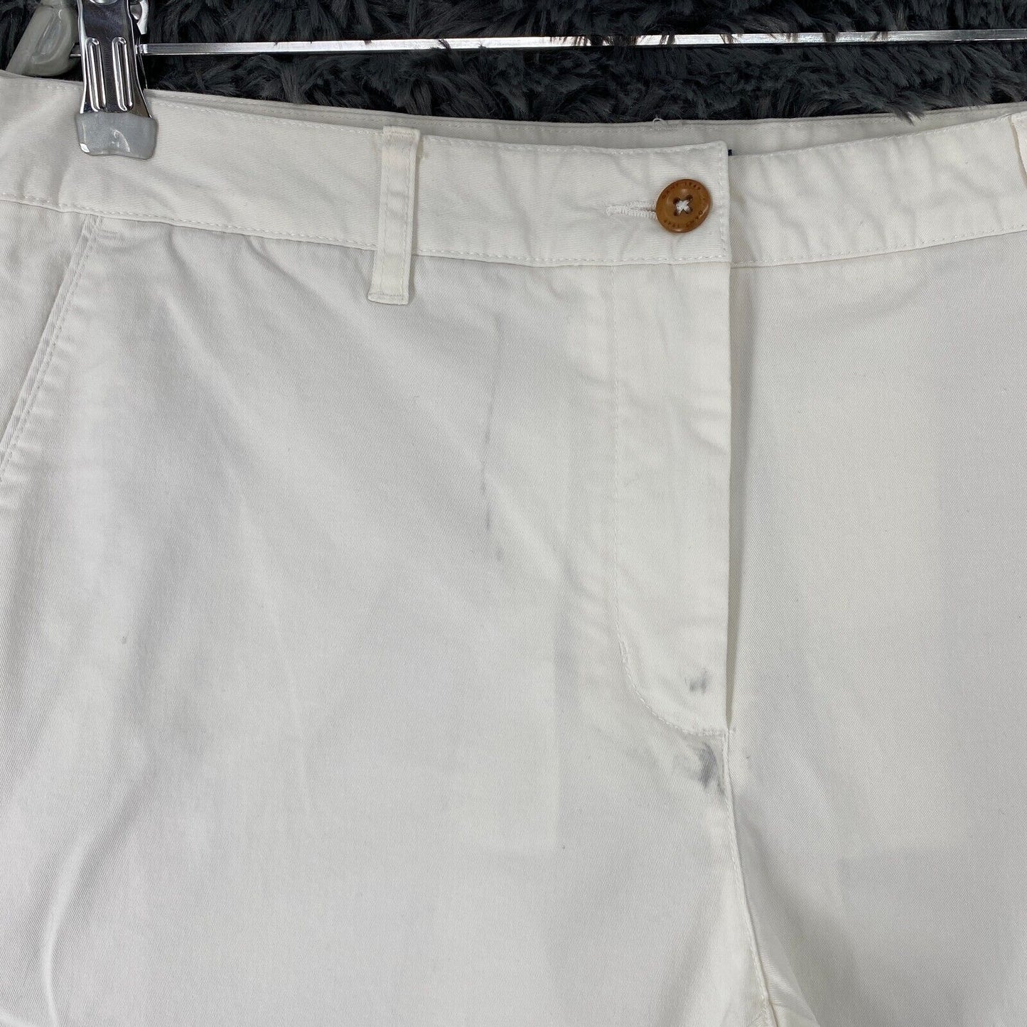 GANT FRYDA Women White Slim Fit Chino Trousers Size EUR 42 UK 14 US 12 W33