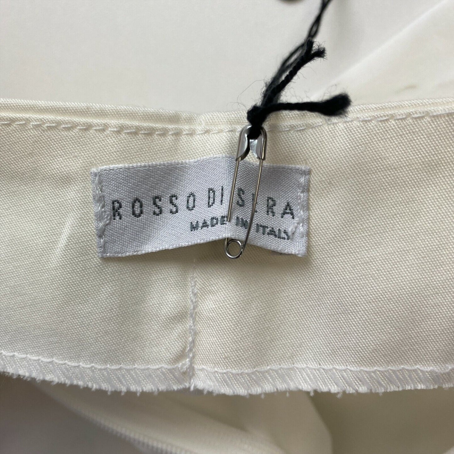 ROSSO DI SERA Damen-Shorts, weiß, normale Passform, knielang, Größe EU 44 W32