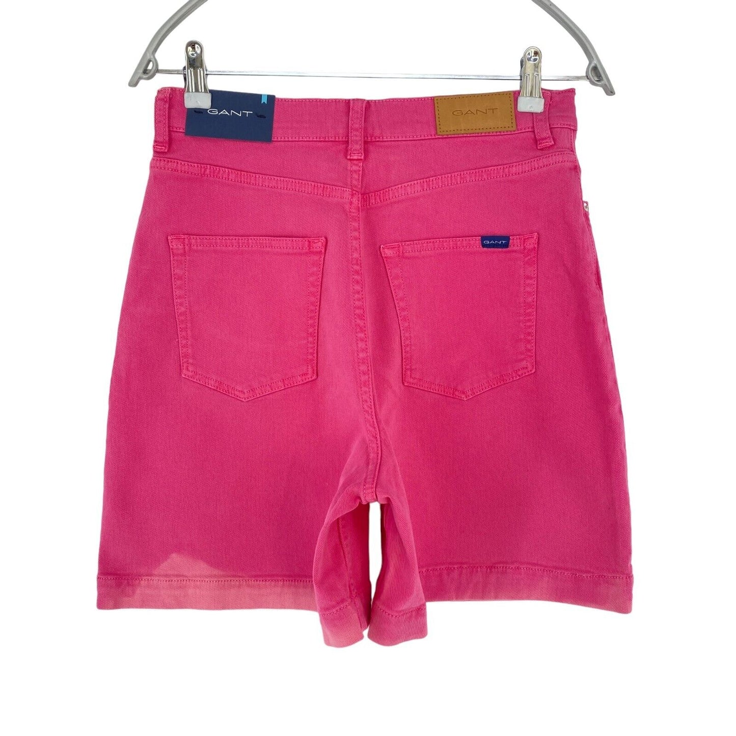 GANT Damen Jeansshorts in regulärer Passform, Rosa, Größe W28