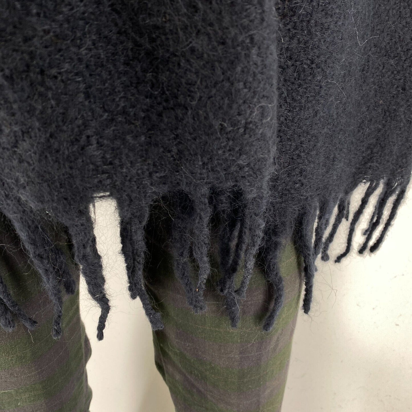 GANT Black Mohair Scarf Shawl