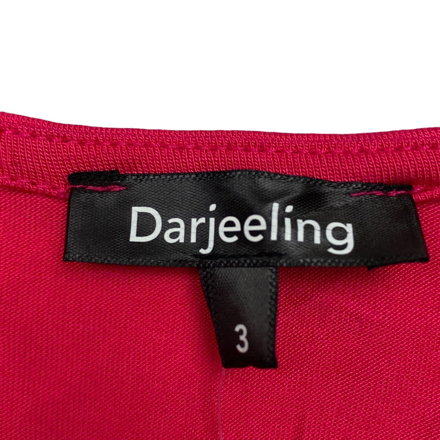 Darjeeling Robe droite rouge sans manches à col rond Taille M