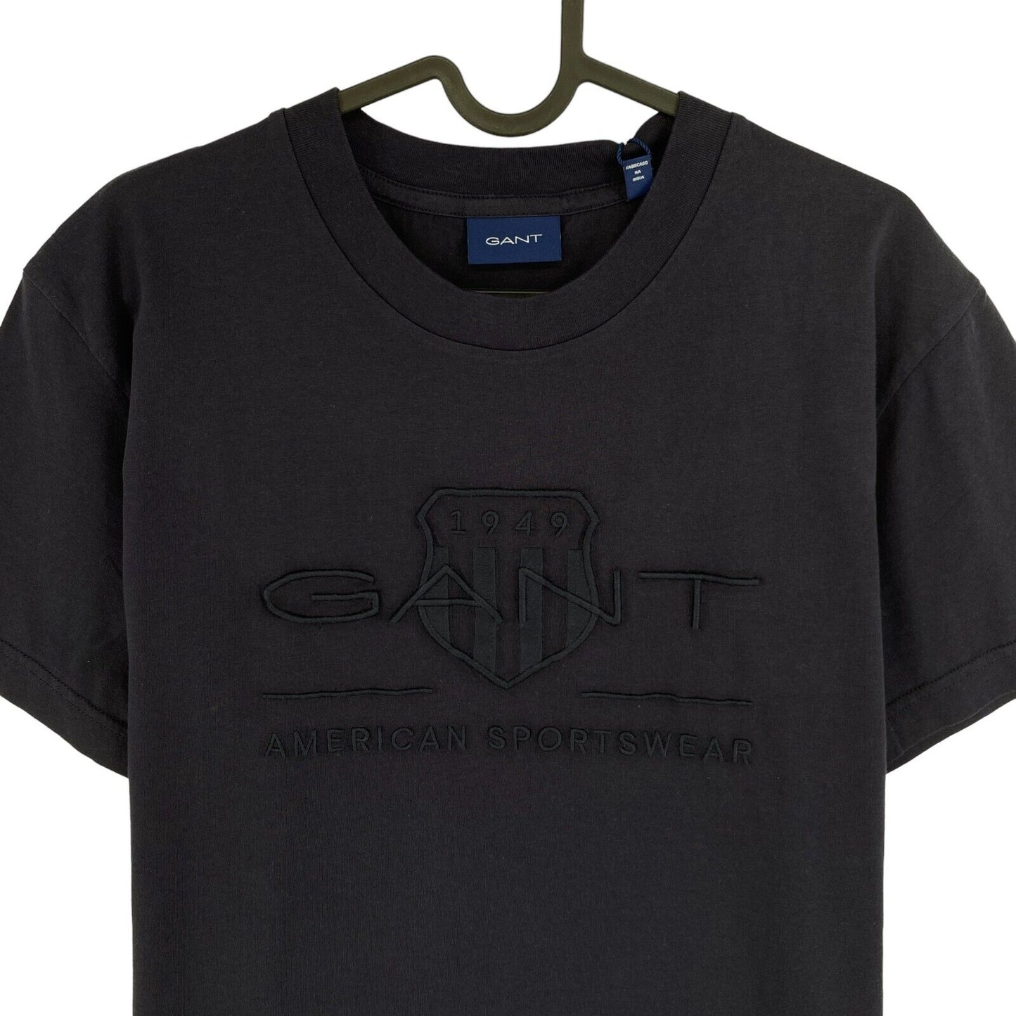 GANT Navy Blue Tonal Archive Shield Crew Neck T Shirt Size M