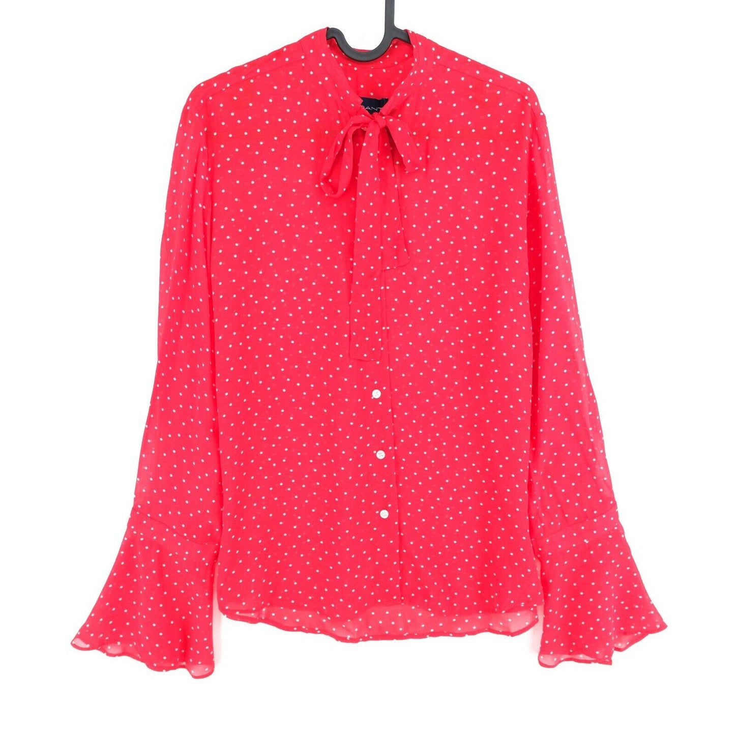 GANT Red Polka Dot Ribbon Shirt Size EU 34 UK 6 US 4