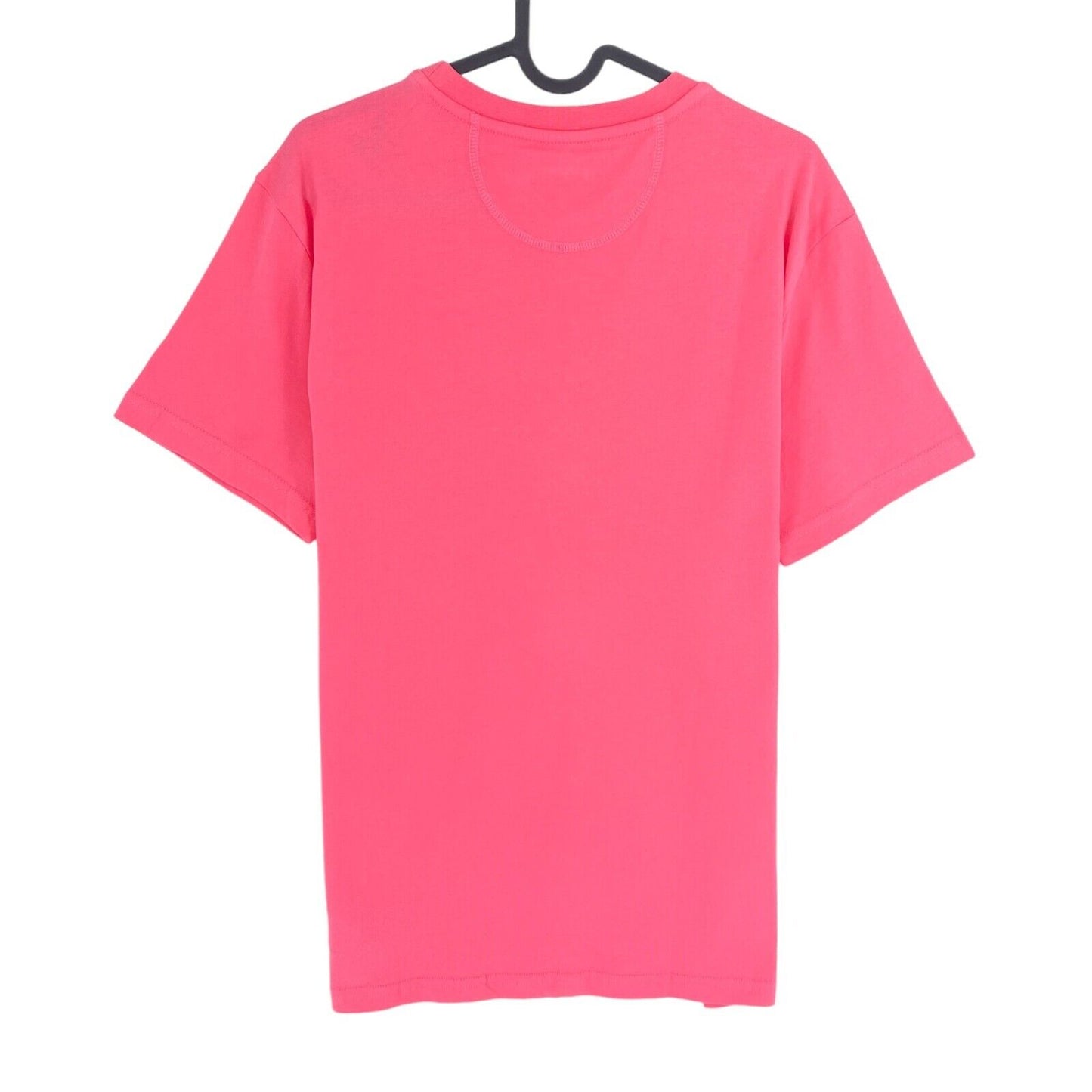 LA MARTINA Men Pink Cotton Jersey Short Sleeves Crew Neck T Shirt Size M