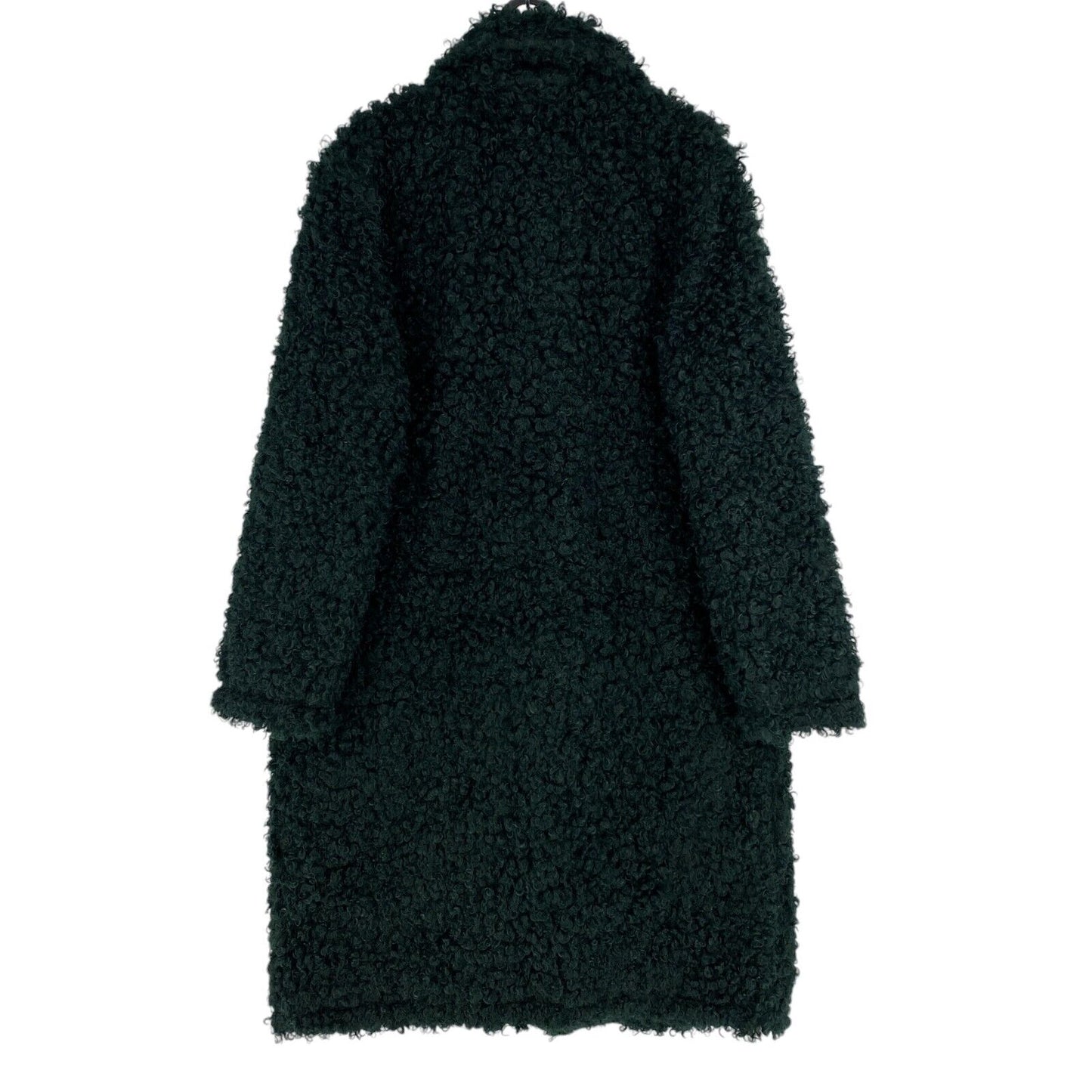 MEXX Women Dark Green Faux Fur Coat Jacket Size M