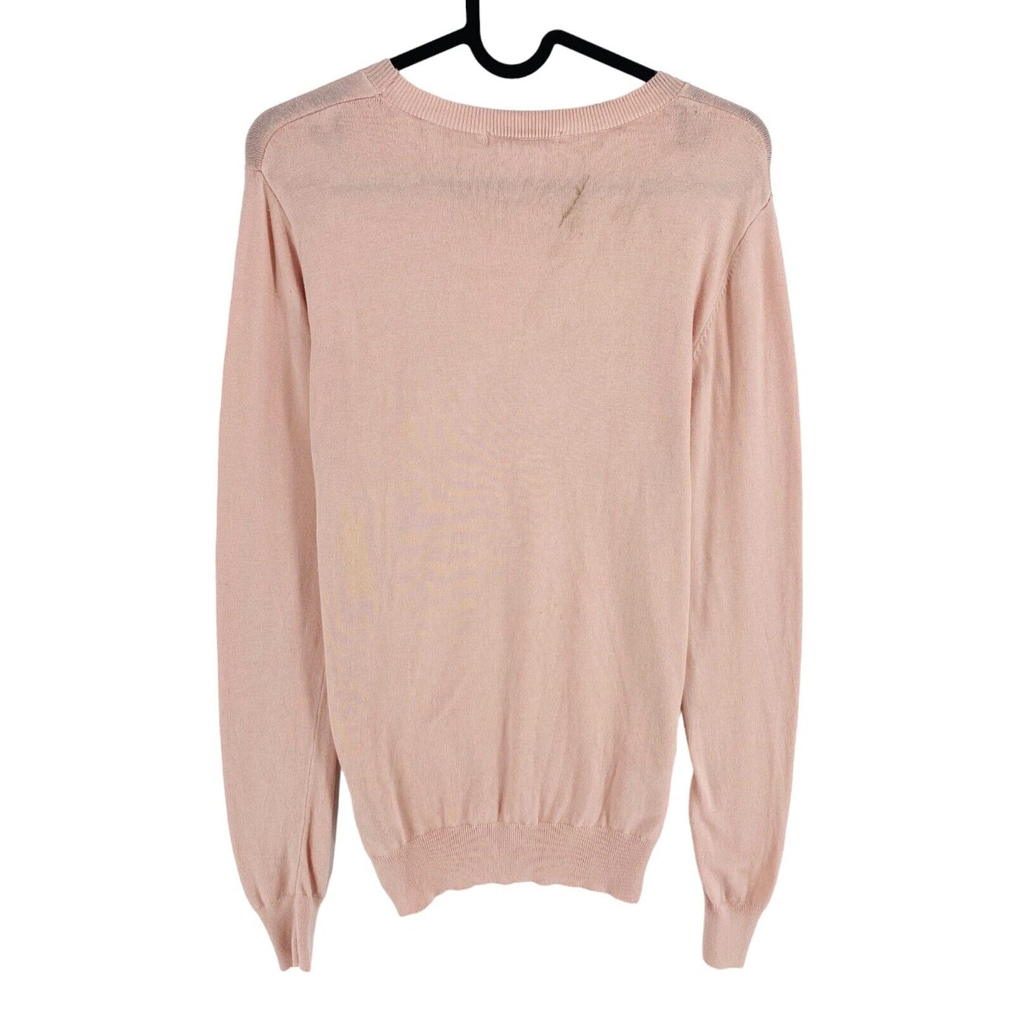 GUESS Women Light Pink Crew Neck Jumper Sweater Size S