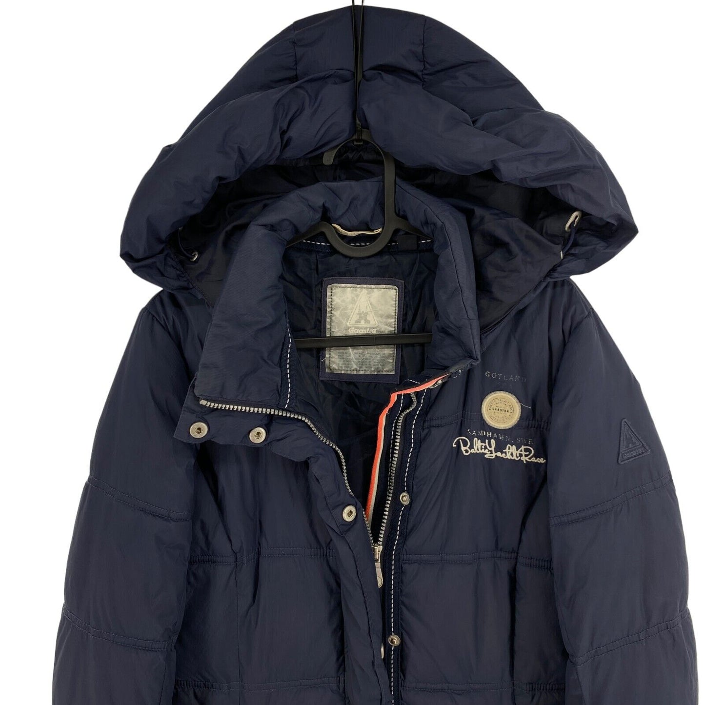 Gaastra Navy Blue Padded Hooded Parka Coat Jacket Size M