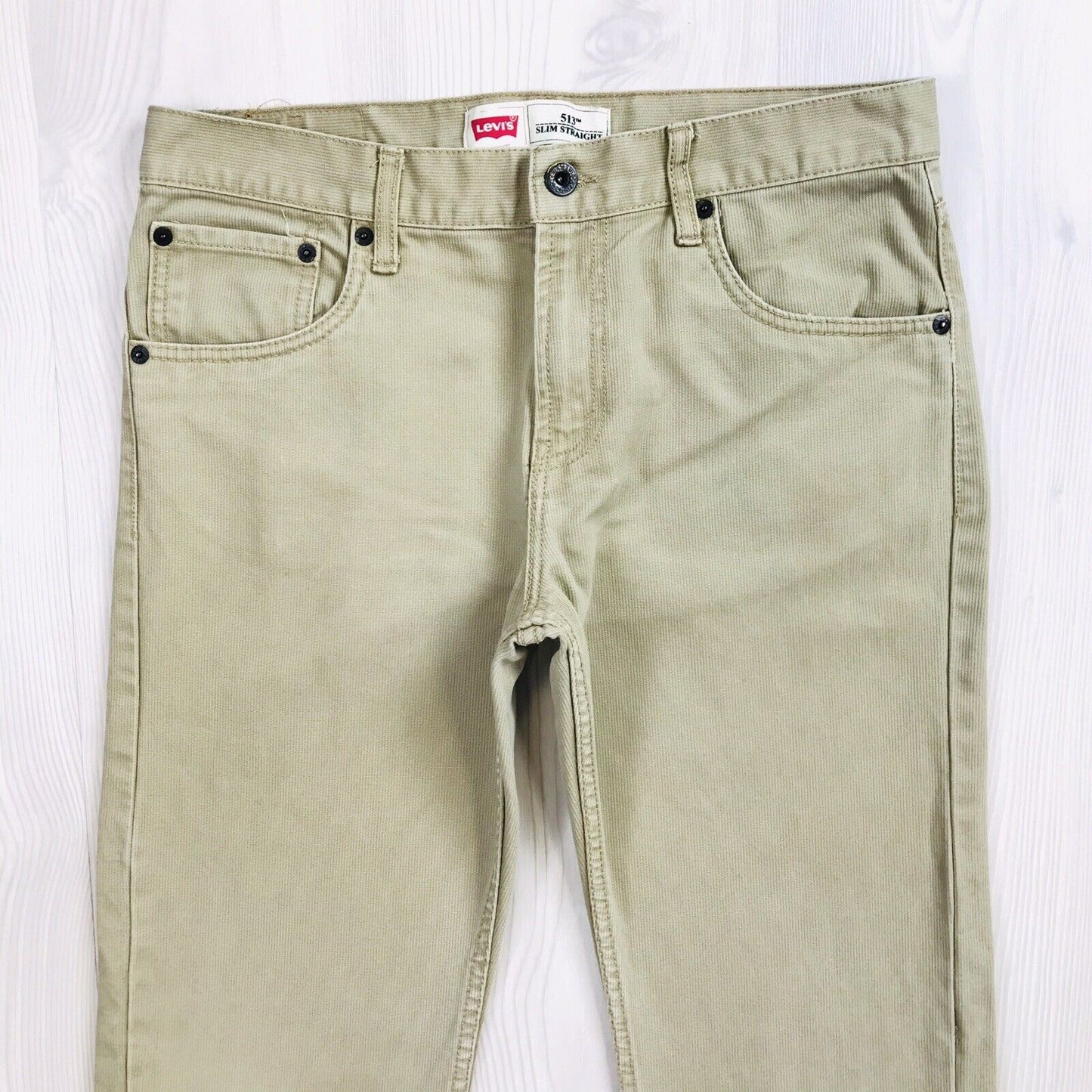 Vintage Levi's 514 Beige Slim Straight Fit Jeans 20 Reg / W30 L30