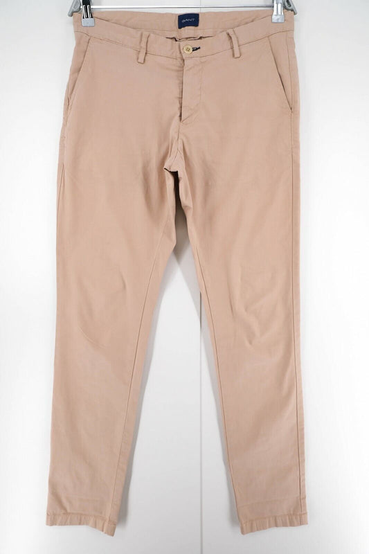 GANT Brown Slim Fit Chino Pants Trousers Size W30 L34