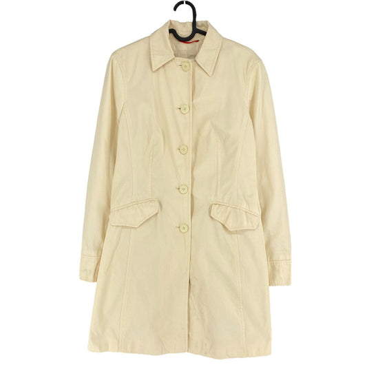 DANIEL HECHTER Beige 100% Cotton Over Coat Size EU 38 UK 12 US 10